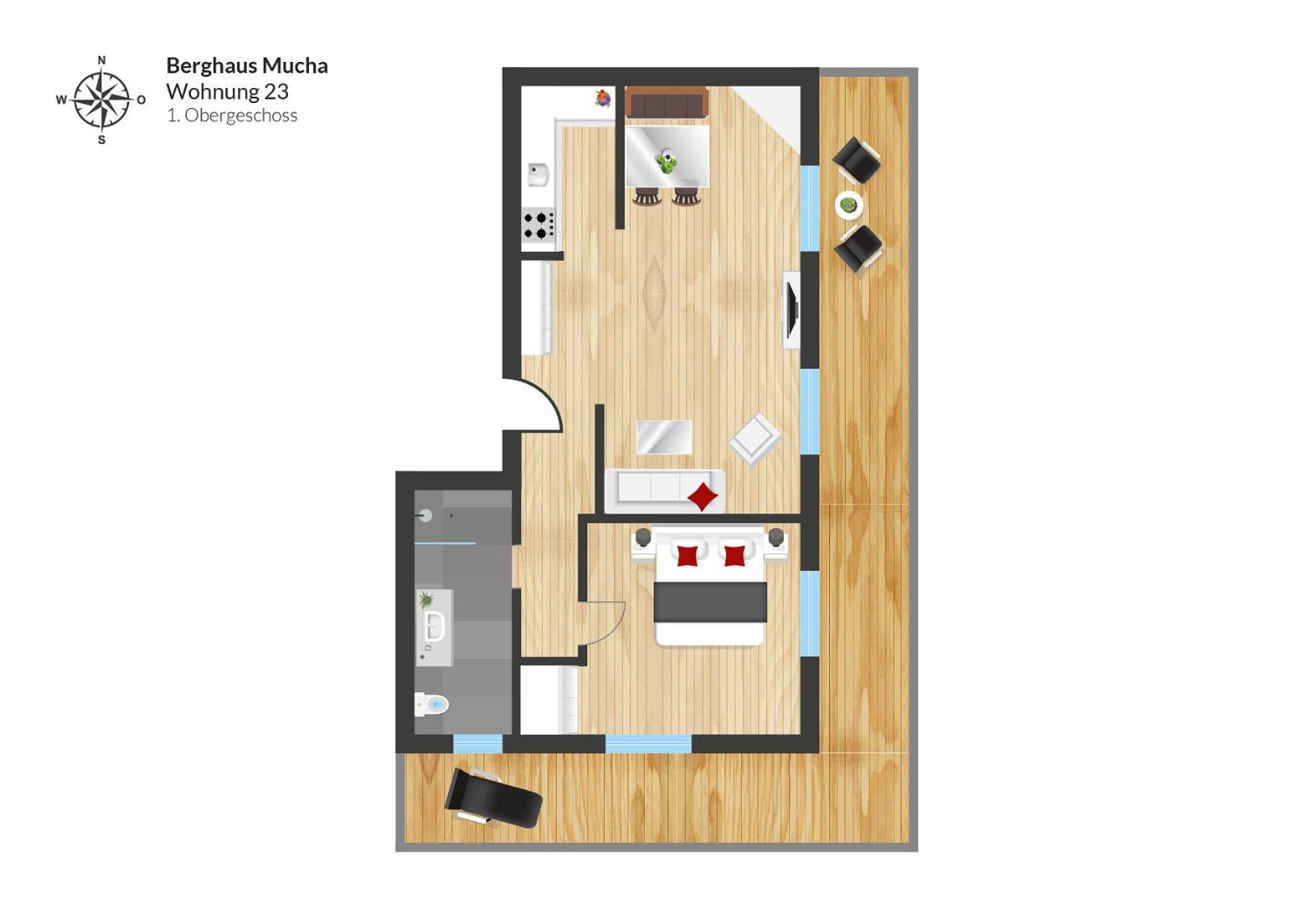 One-Bedroom Premium Apartment photo 3