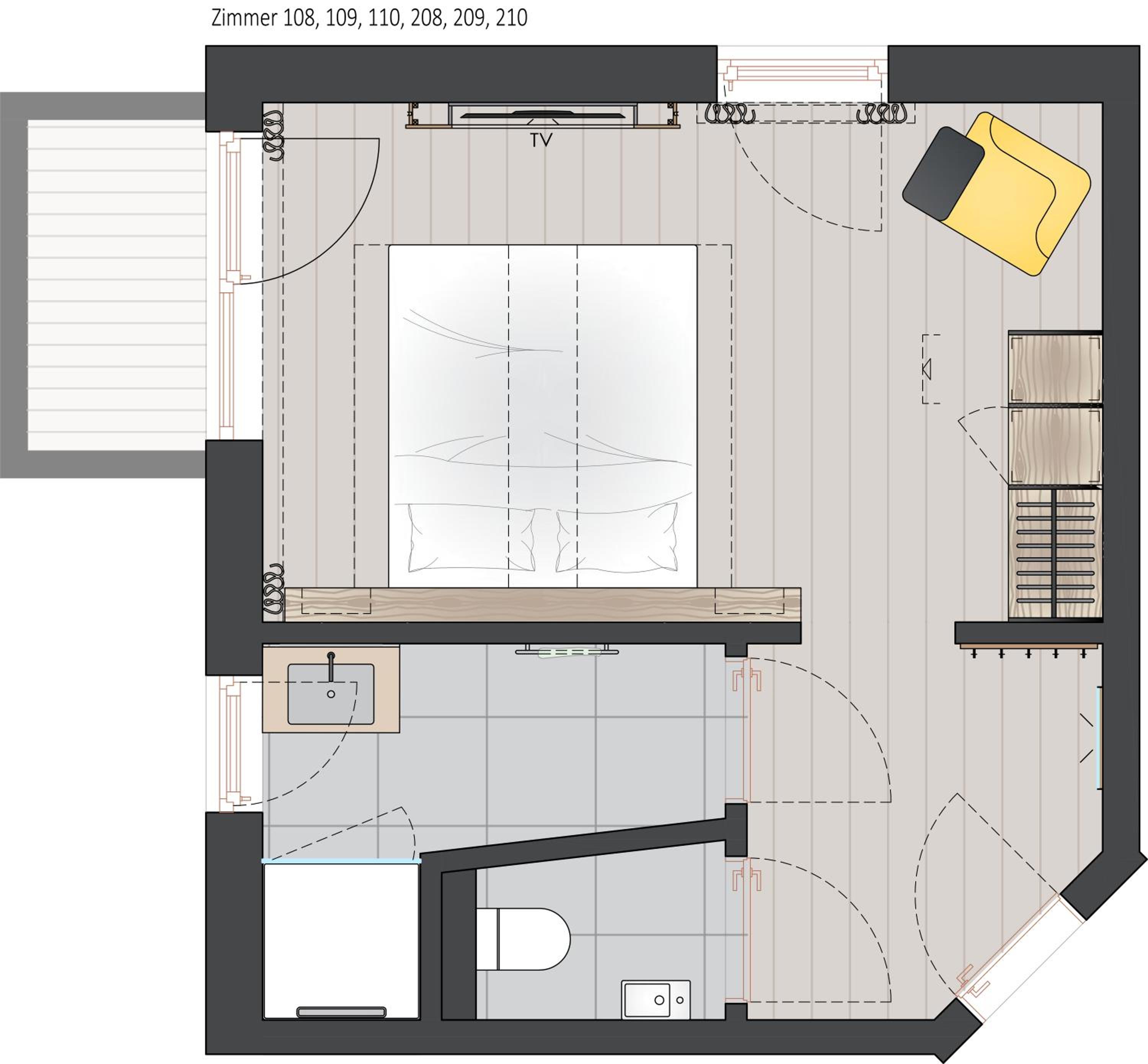 Double or Twin Room with Balcony