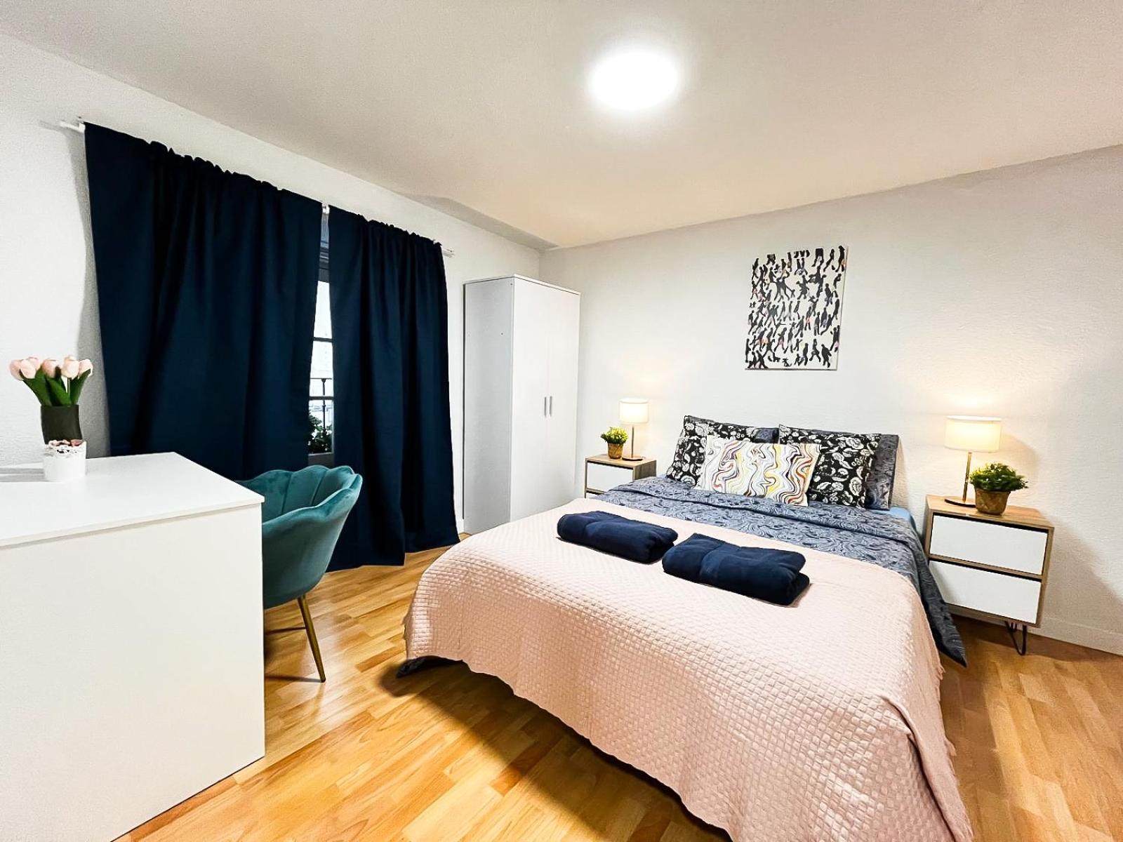 Habitación doble con baño compartido
