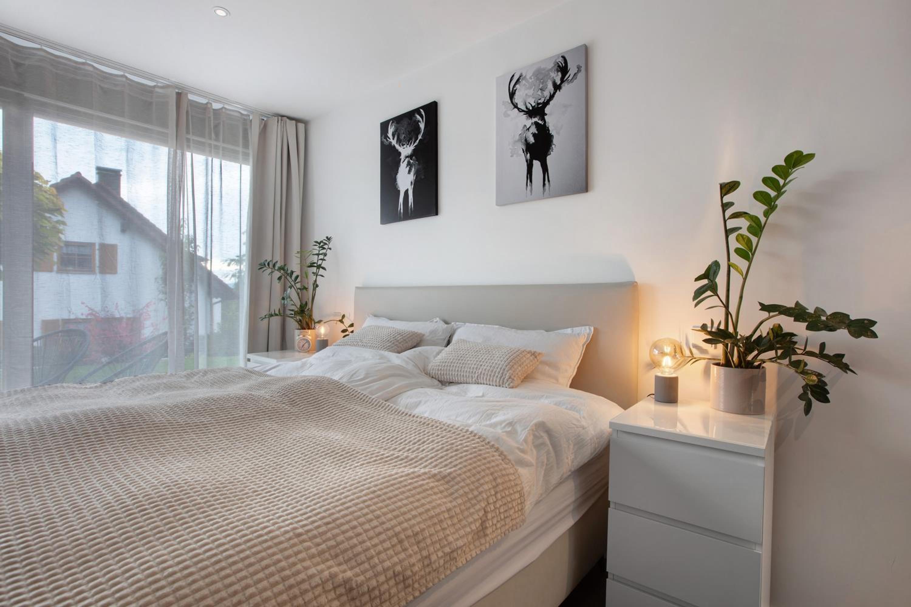Two-Bedroom Deluxe Apartment with Garden View
