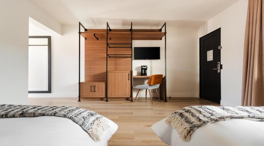 Room with Two Full Beds and Roll-In Shower - Mobility Accessible - Balcony