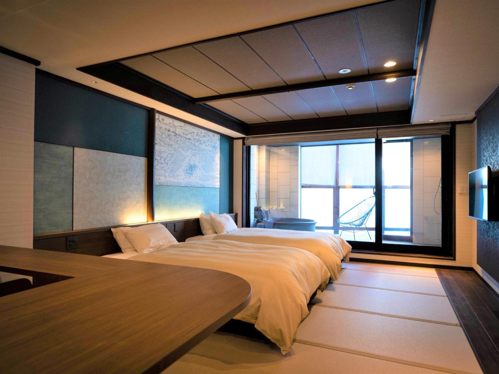 Twin Room With Kitchenette And Open-Air Bath - B