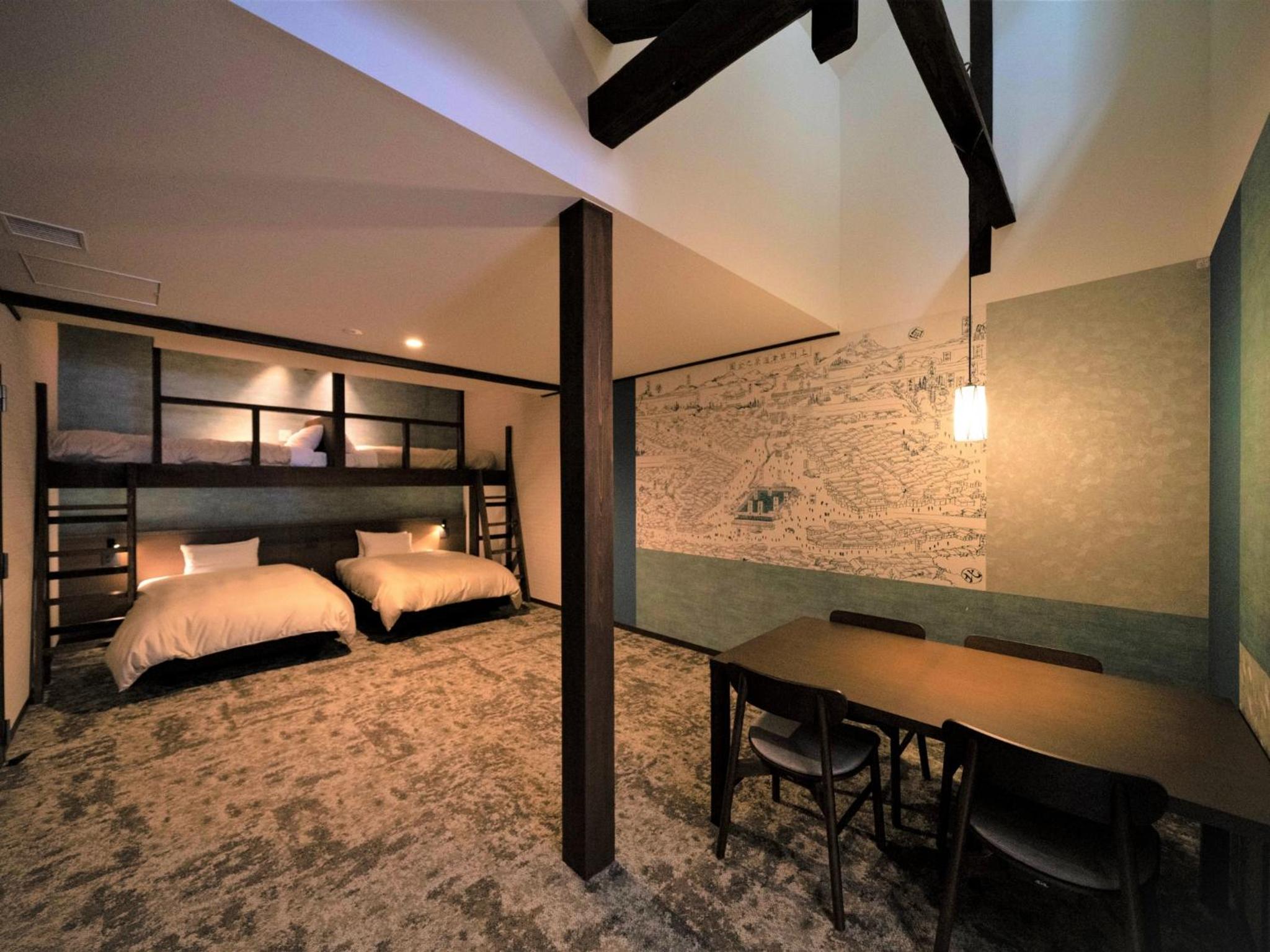 Twin Room With Loft Bed And Kitchenette