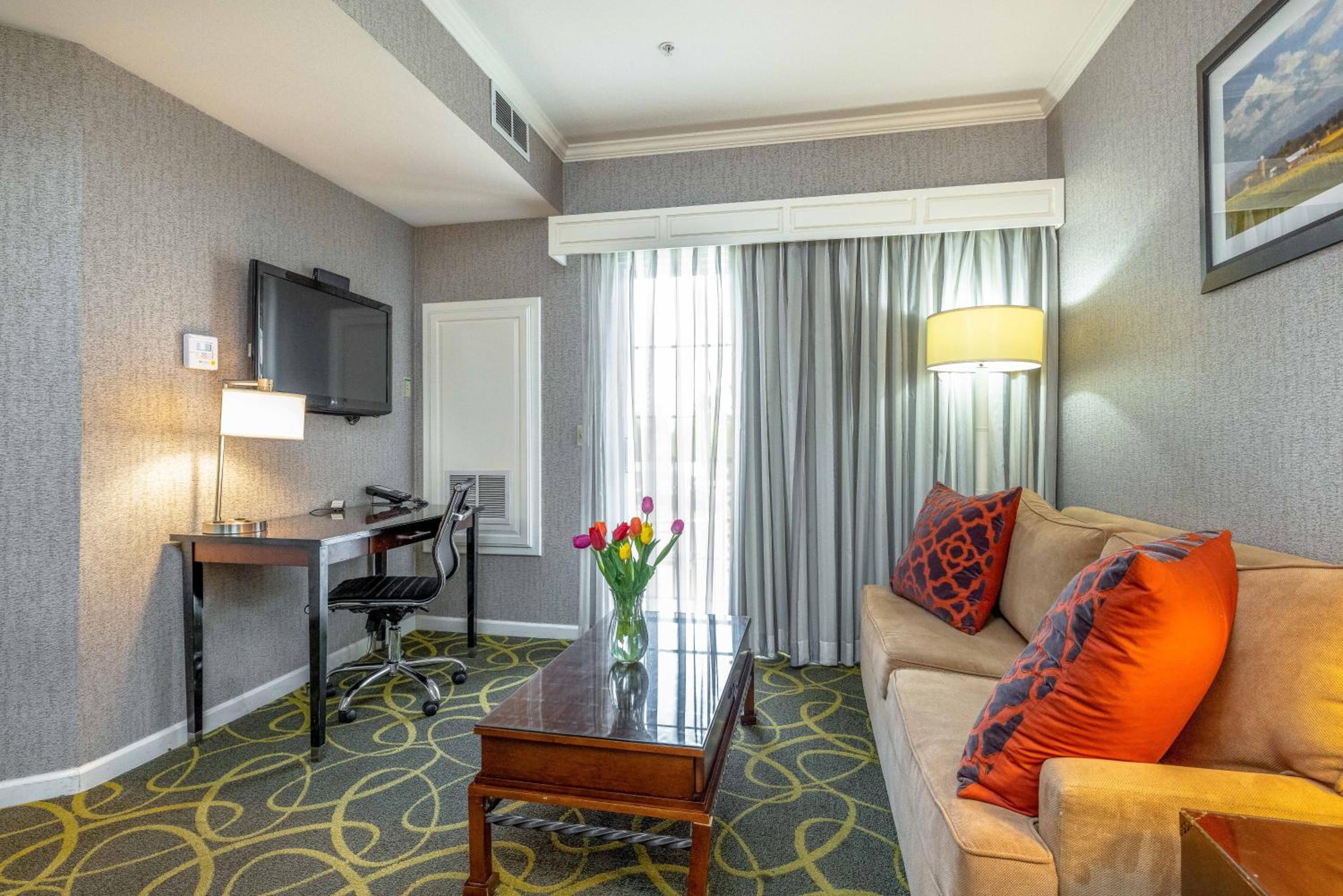 Queen Suite with Roll-In Shower and Sofa Bed - Mobility/Hearing Accessible/Non-Smoking - Photo 1