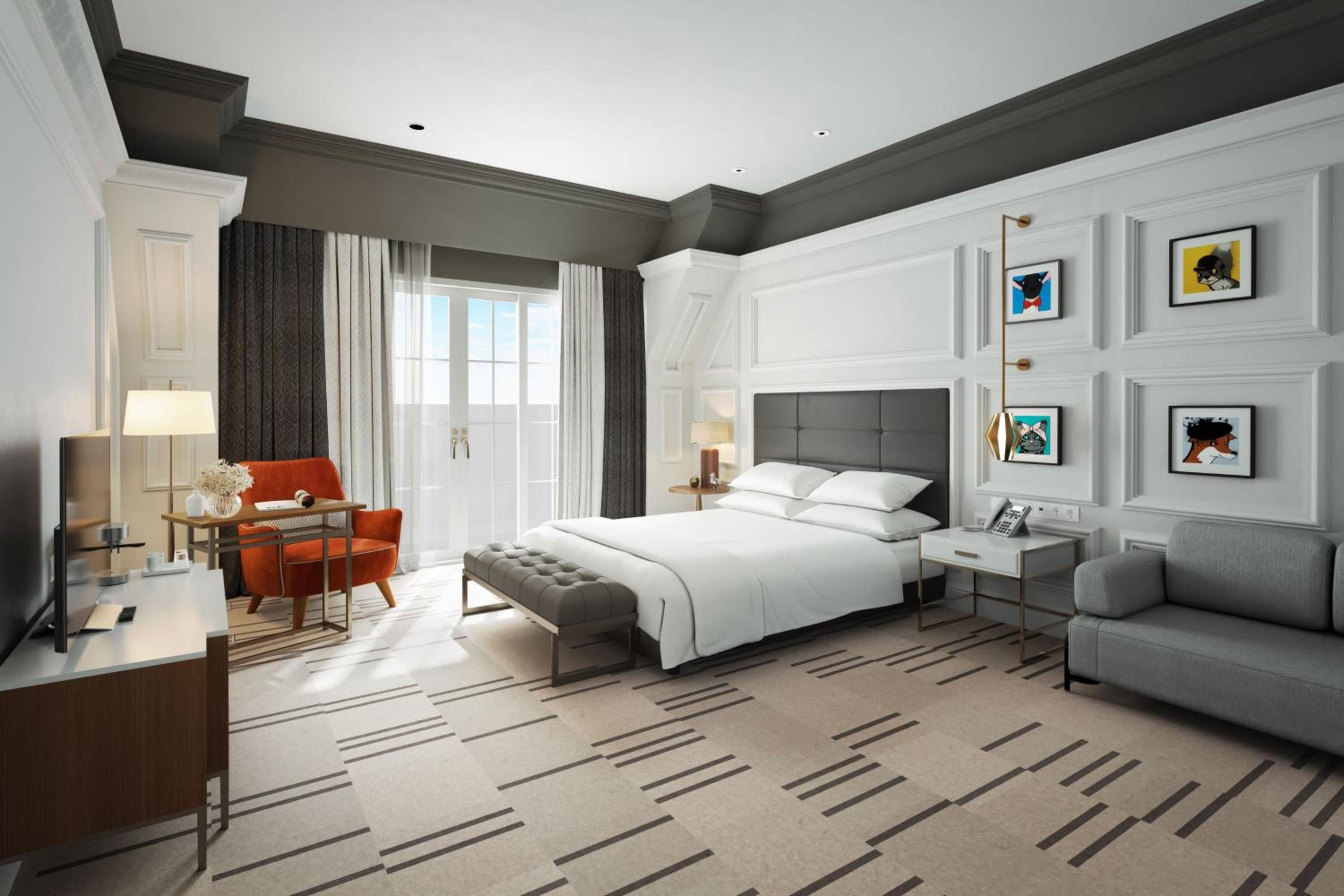 King Room with Balcony and River Thames View