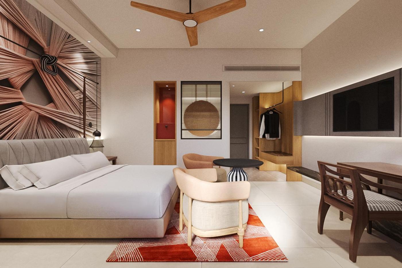 Premium Room King Bed Pool View with Balcony – Free Beach Shuttle + Beer On Arrival + Complimentary weekend kids activities, 20% off on F&B