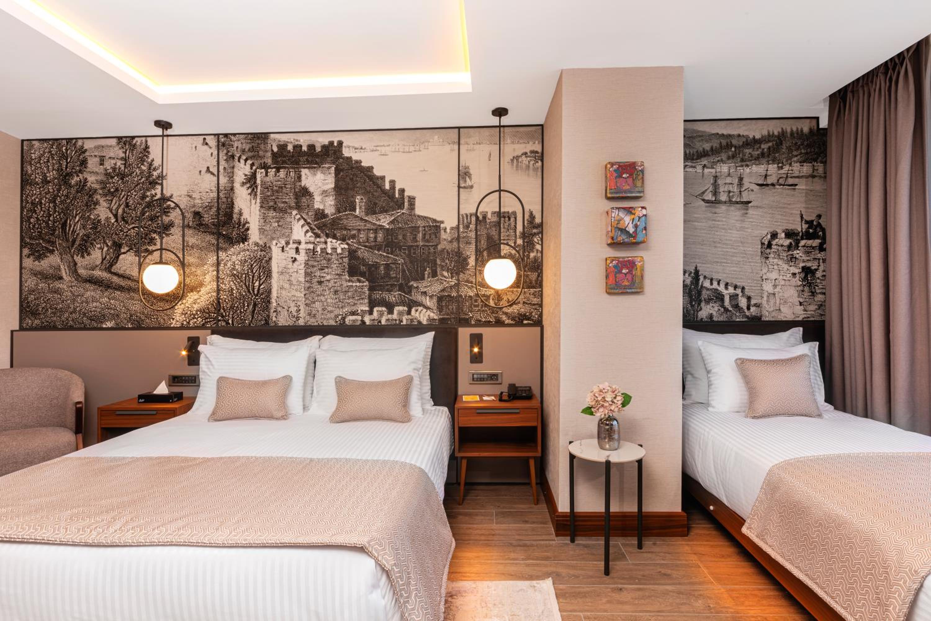 Superior Room with One Queen Bed and One Single Bed