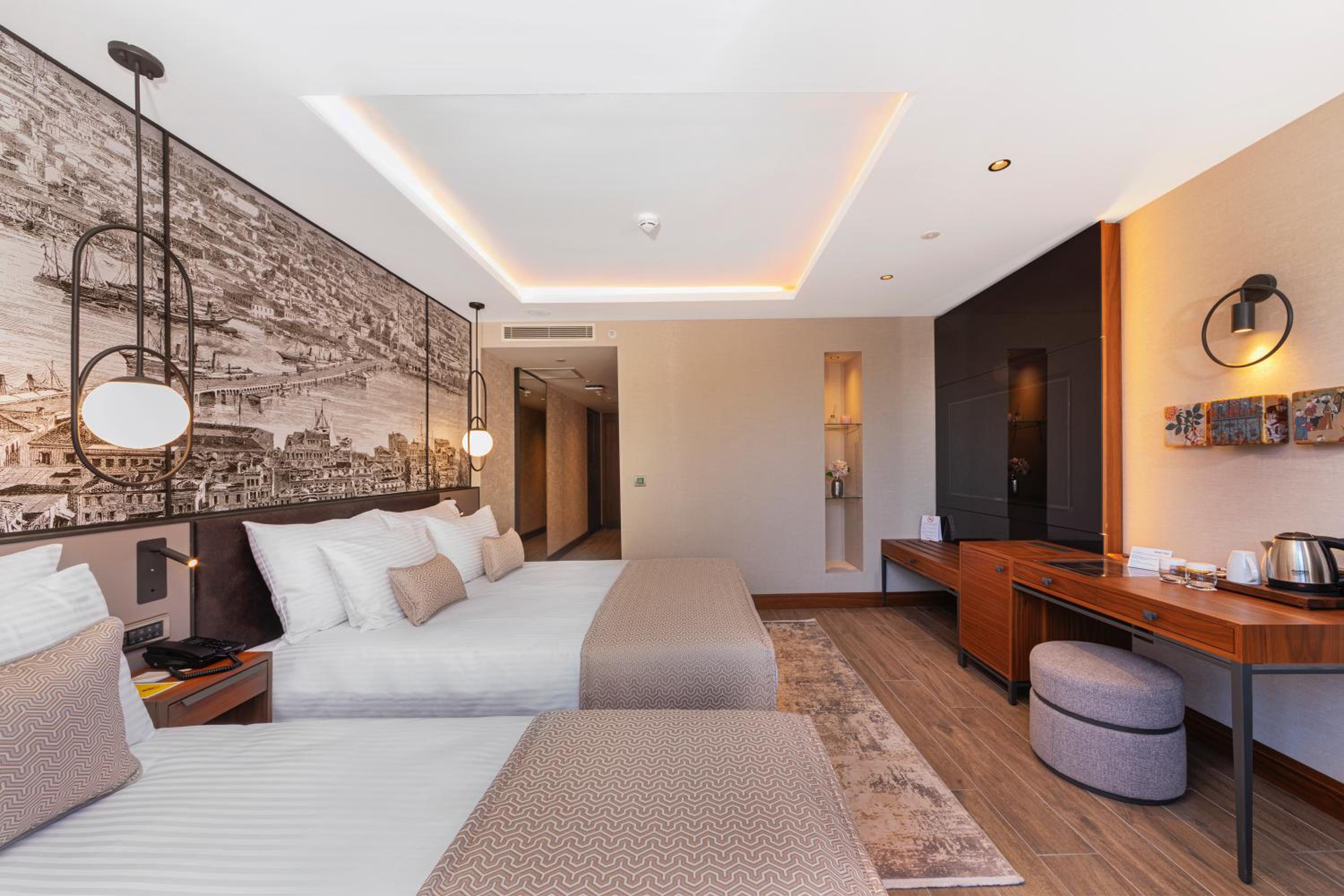 Superior Room with One Queen Bed and One Single Bed