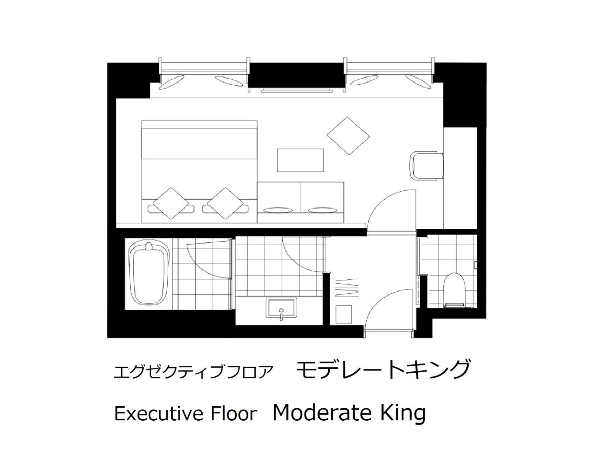 Executive Floor Moderate King Room 38F with Lounge Access - Photo 1