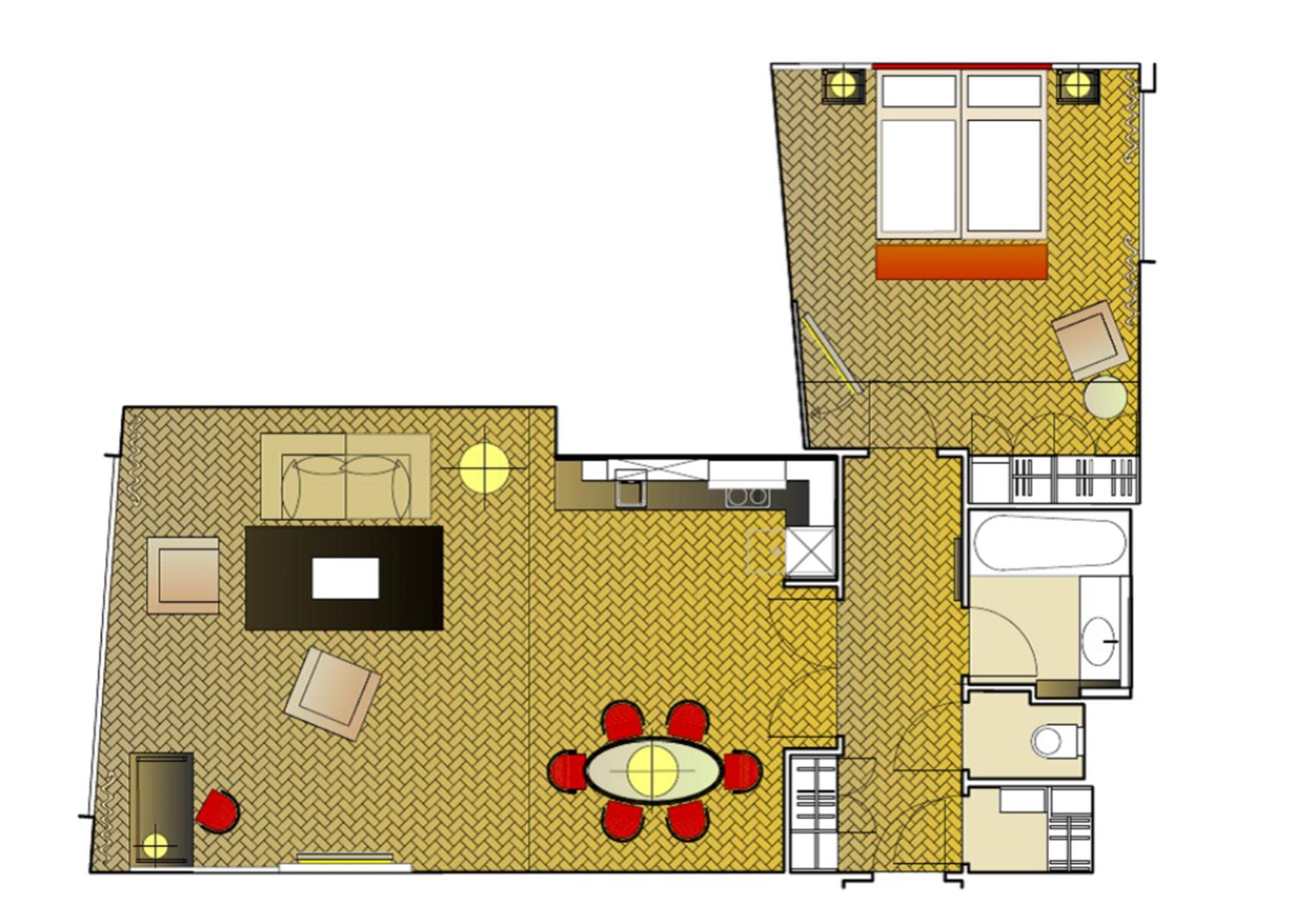 Large One-Bedroom Executive Apartment photo 2