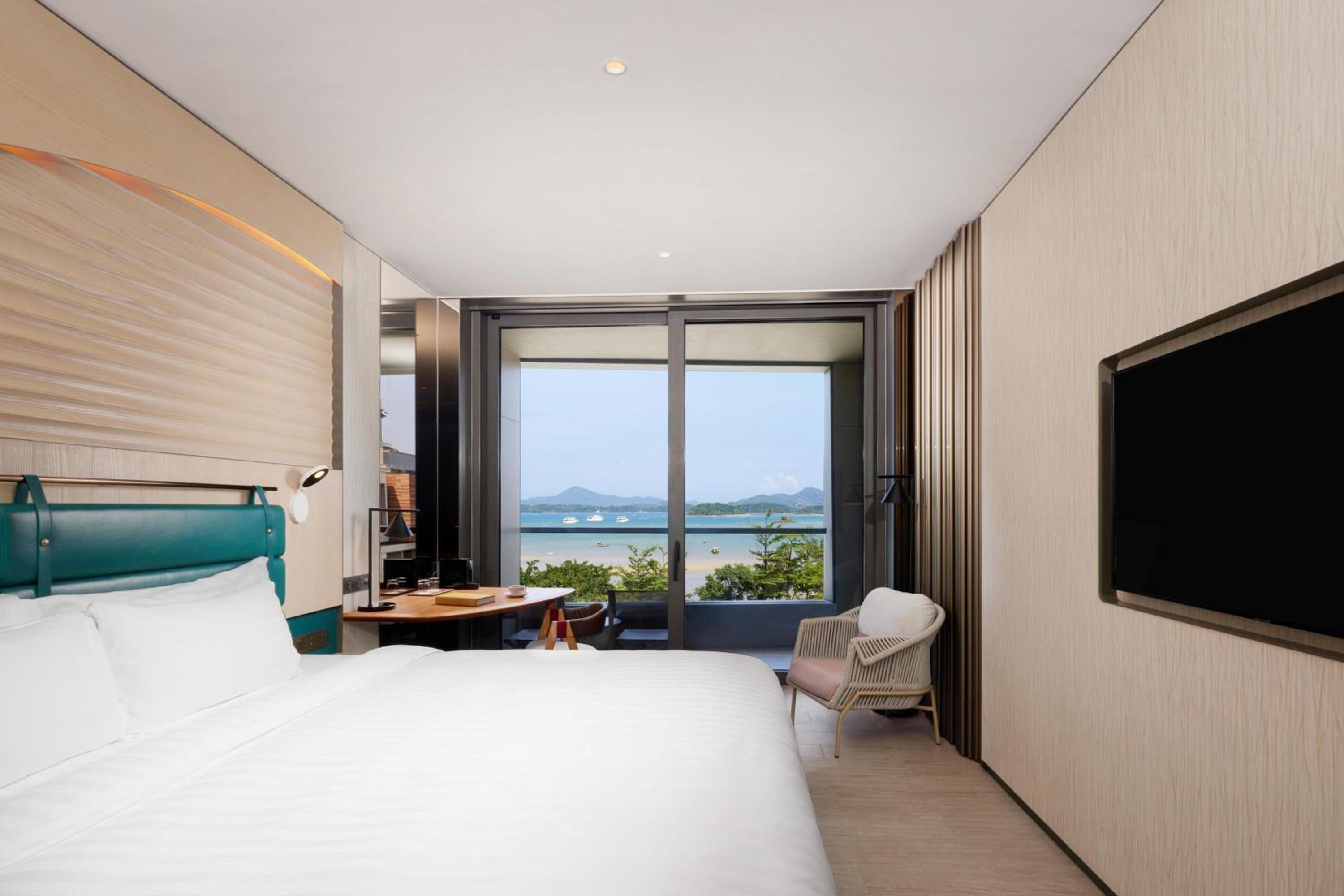 King Room with Balcony and Walk In Shower - Sea View