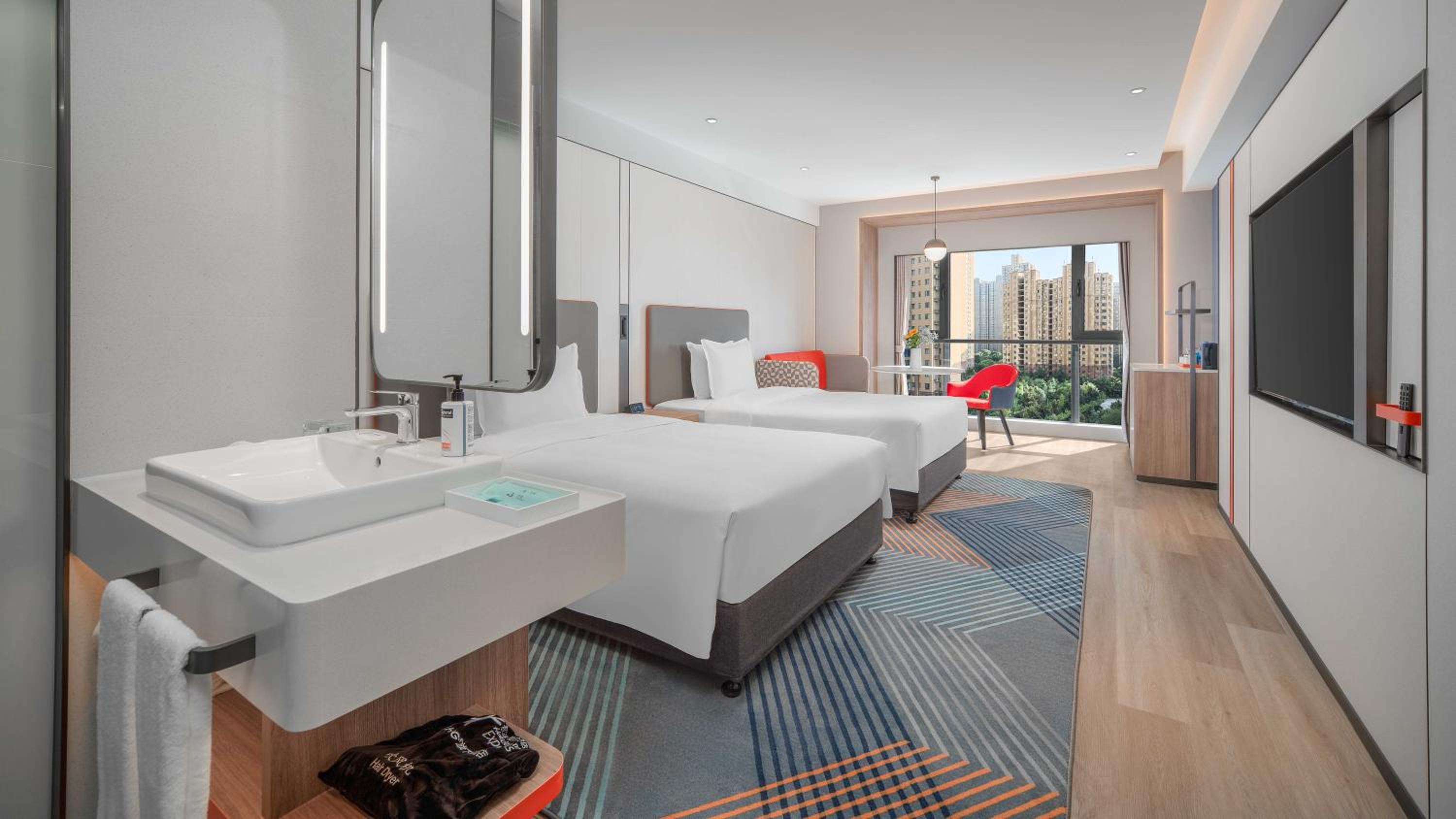 Standard Double Room with Two Double Beds - High Floor