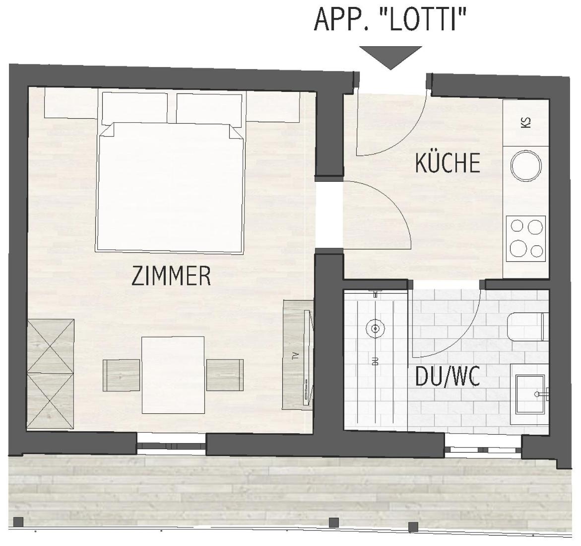 Apartment with Shower photo 2