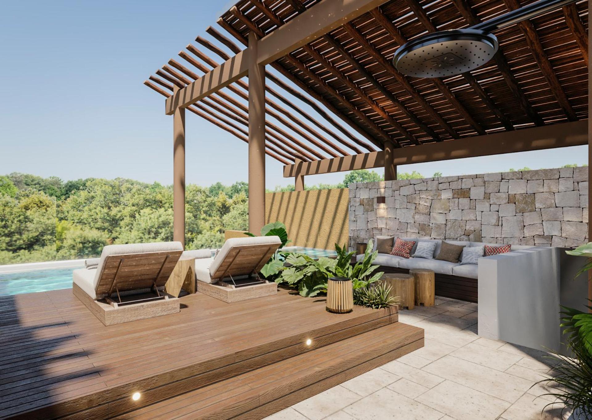 Three-Bedroom Family Residence - Pool View