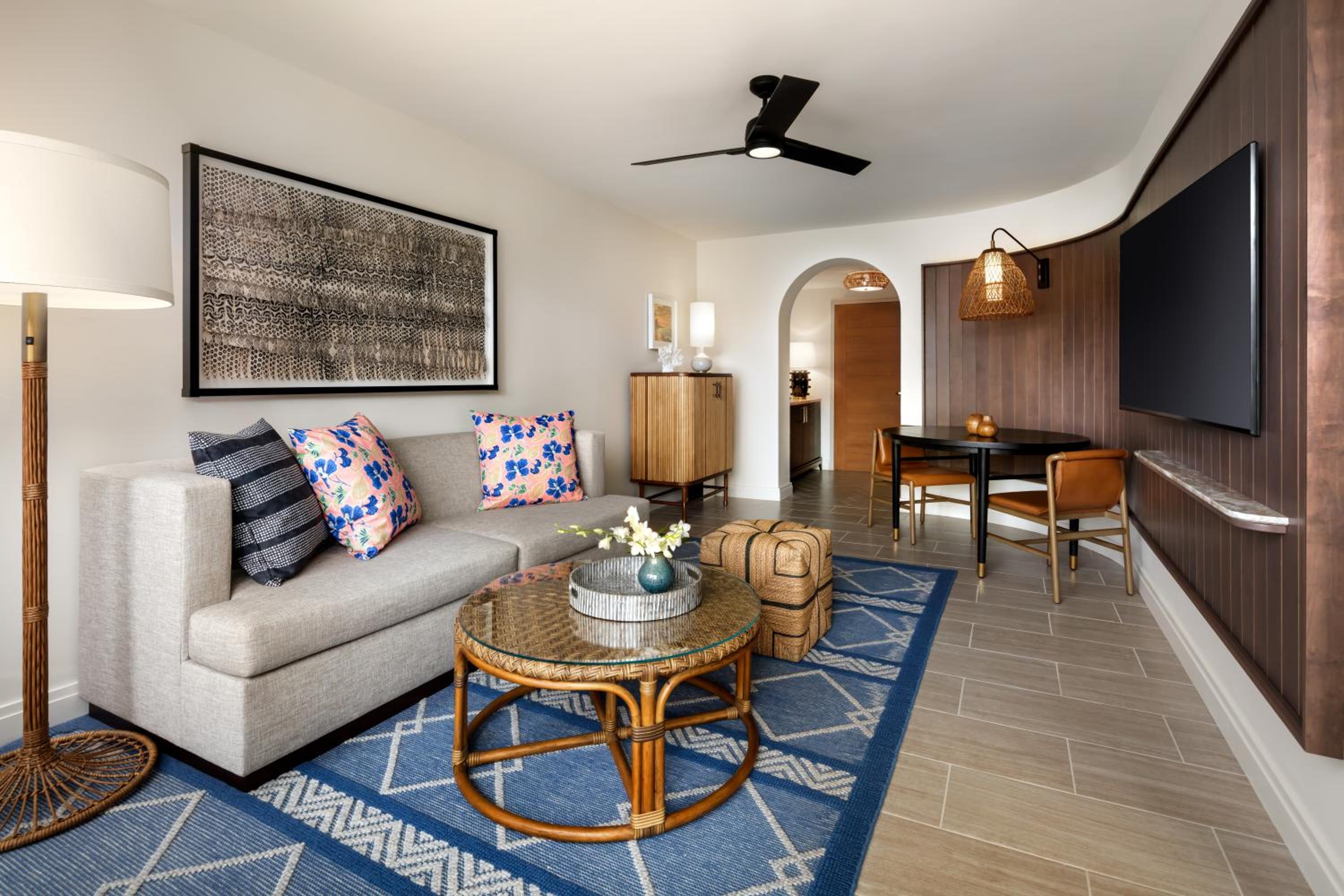 Ocean View Suite with One King Bed and Sofa Bed - Mobility Accessible/Roll-In Shower
