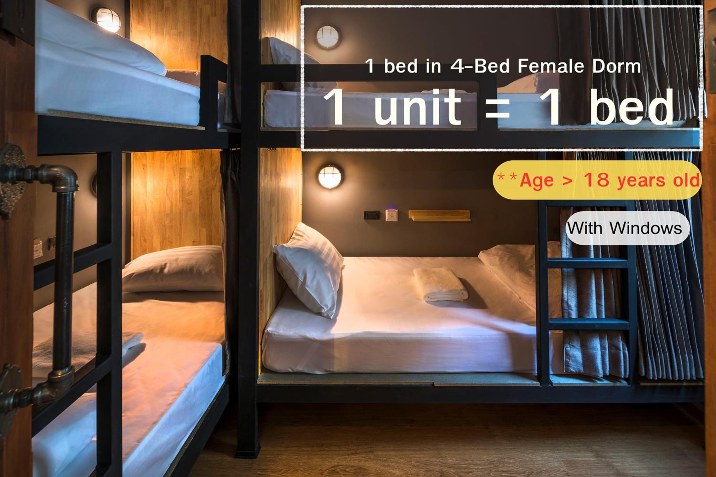 Bed in 4-Bed Female Dormitory Room photo 2