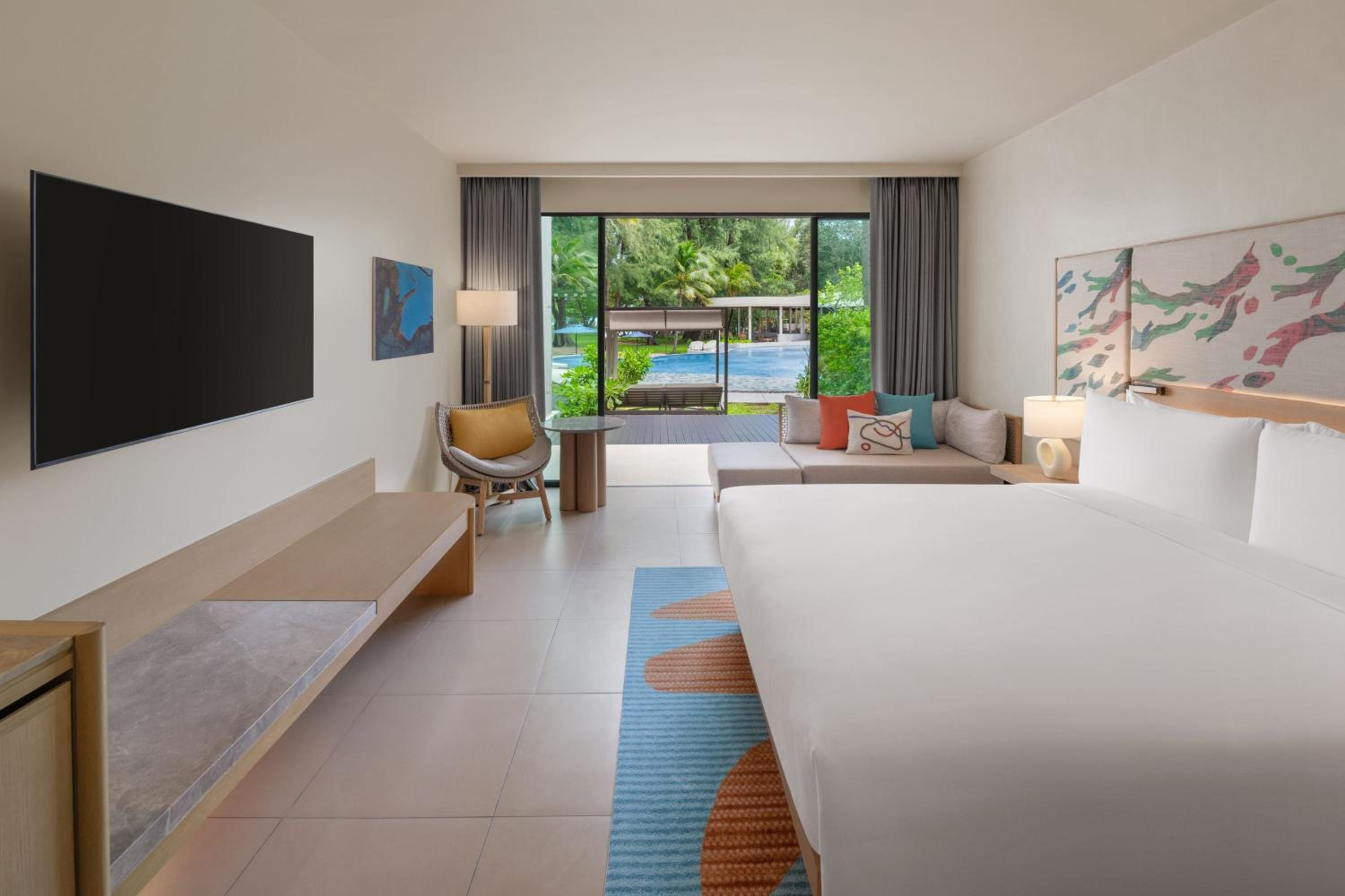 King Room with Pool View and Premium Cabana Terrace