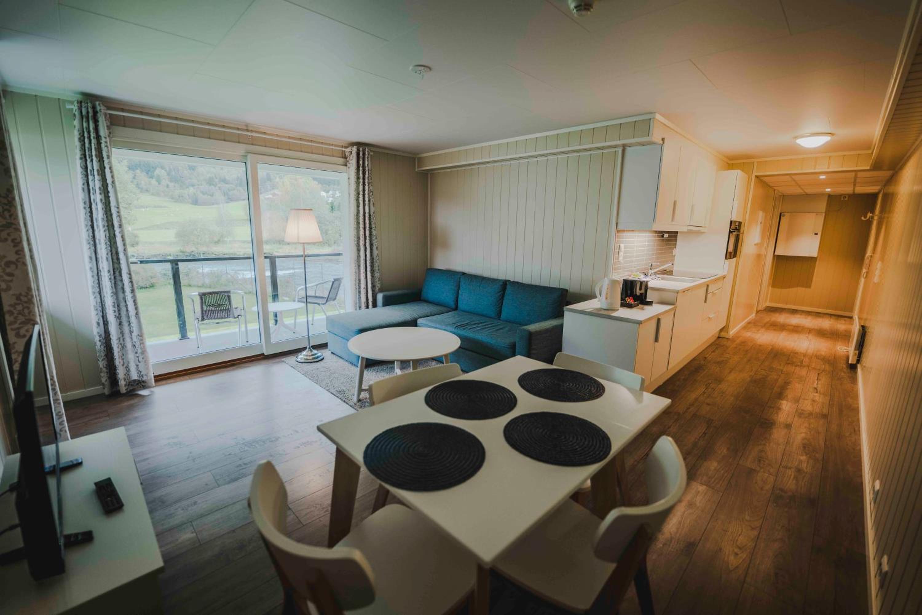 One-Bedroom Apartment with Balcony and Mountain View