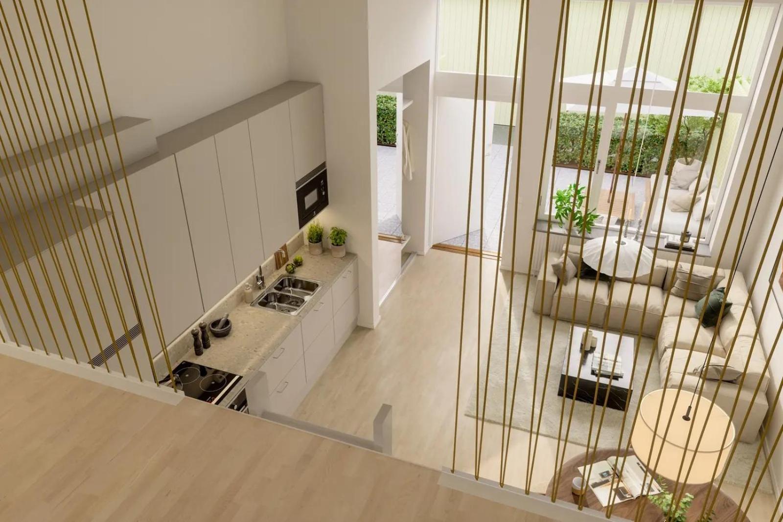Two-Bedroom Loft Apartment