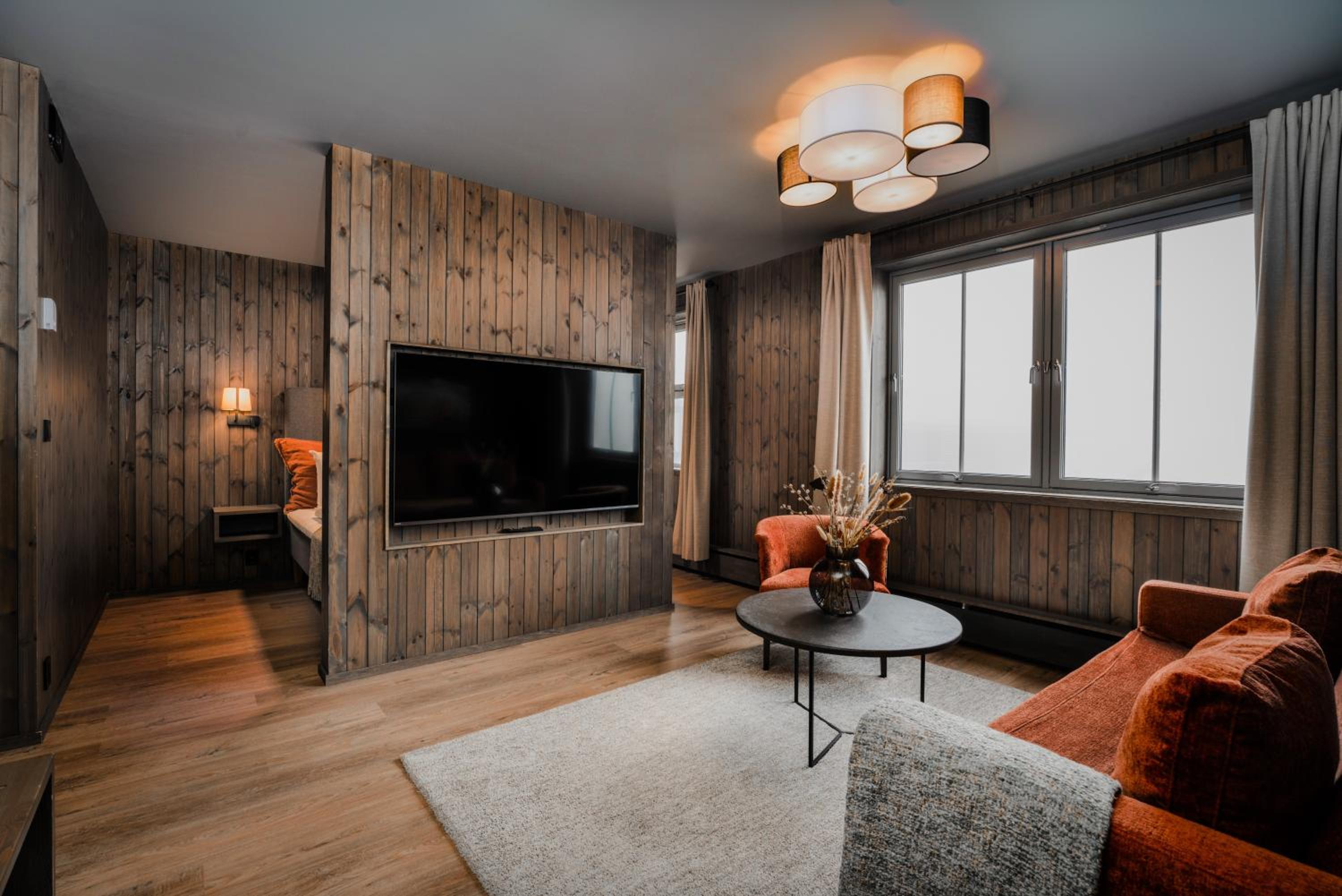 Family Room with Mountain View