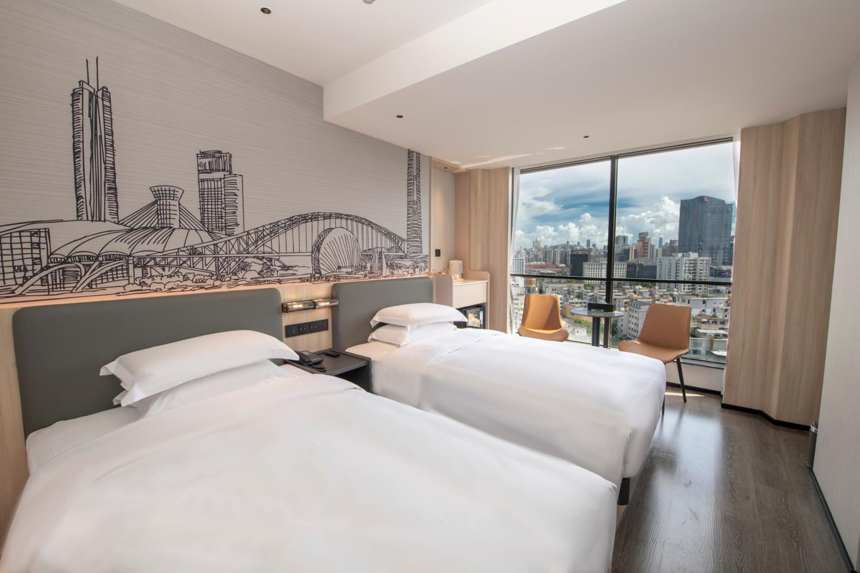 Scenic View · Premium Twin Room (Panoramic Floor-to-Ceiling Windows + Shower)
