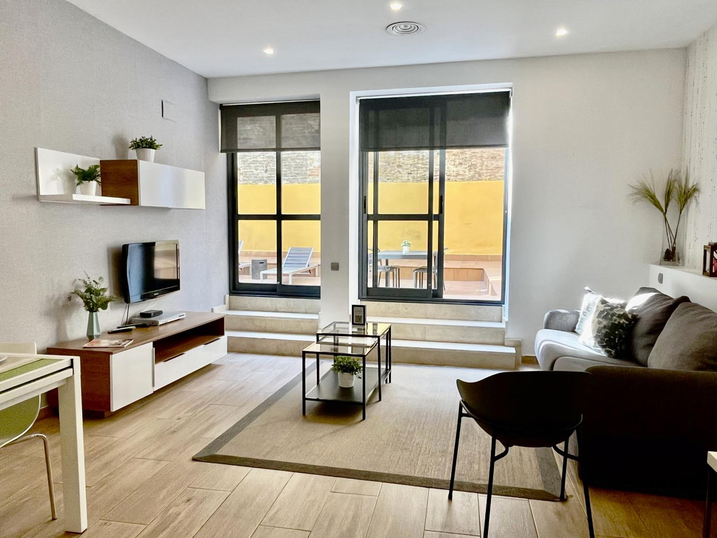 Apartamento de Dos Habitaciones con Terraza