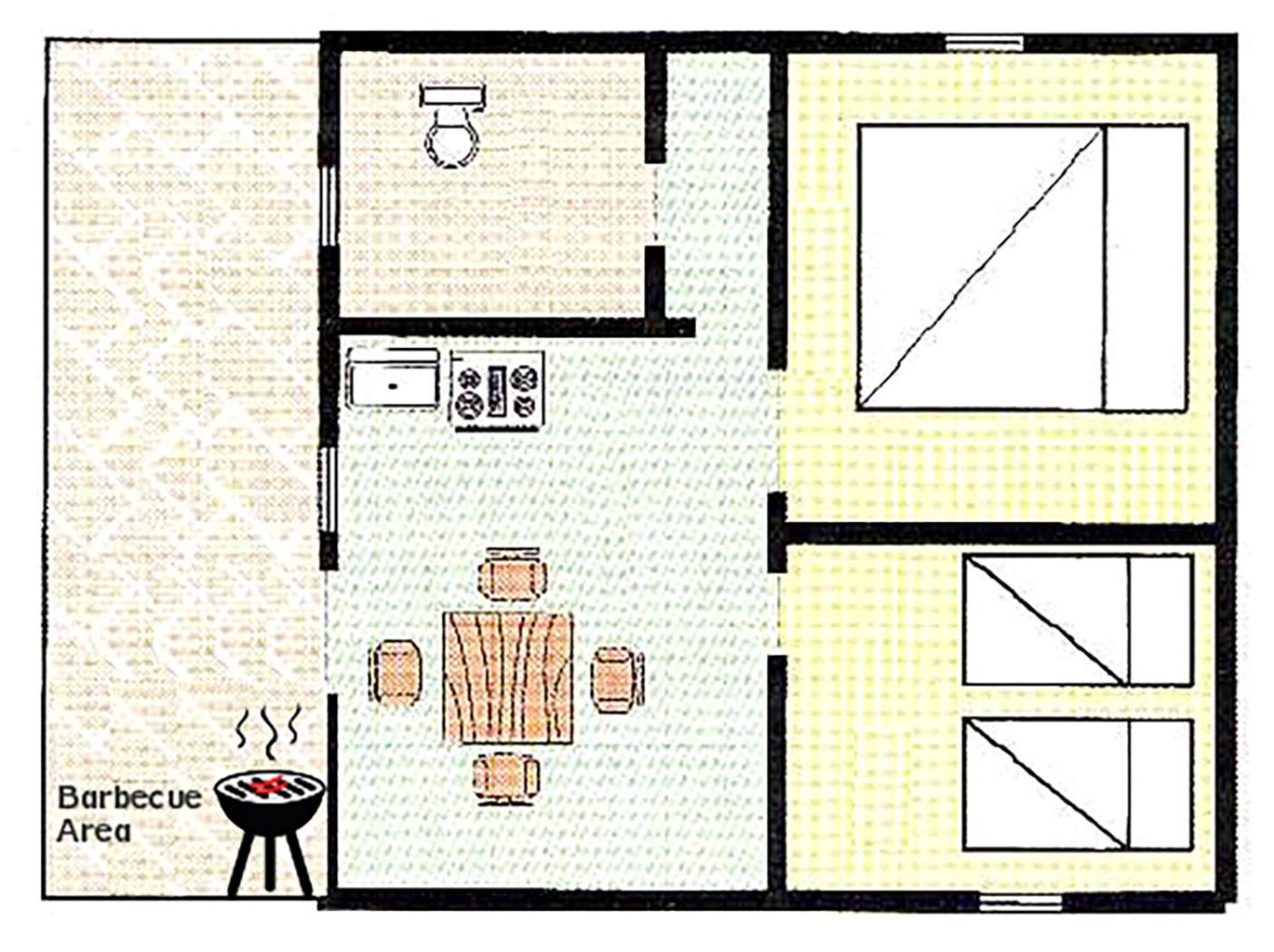Two-Bedroom Standard Apartment photo 2