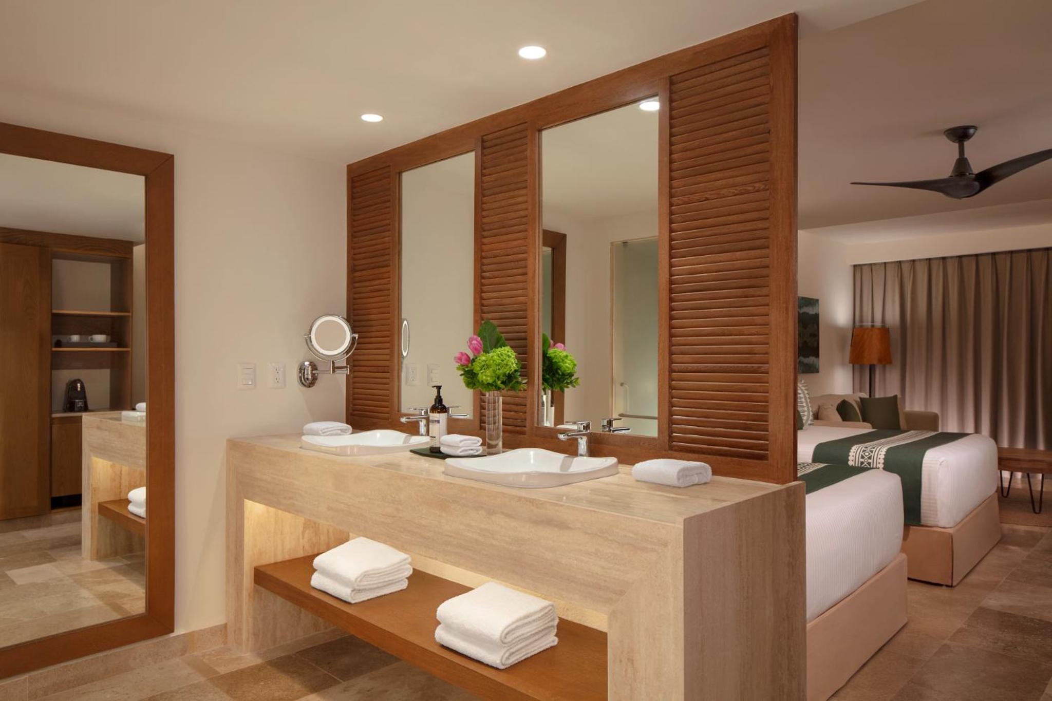 Relax in luxury with our spacious, modern bathroom amenities.