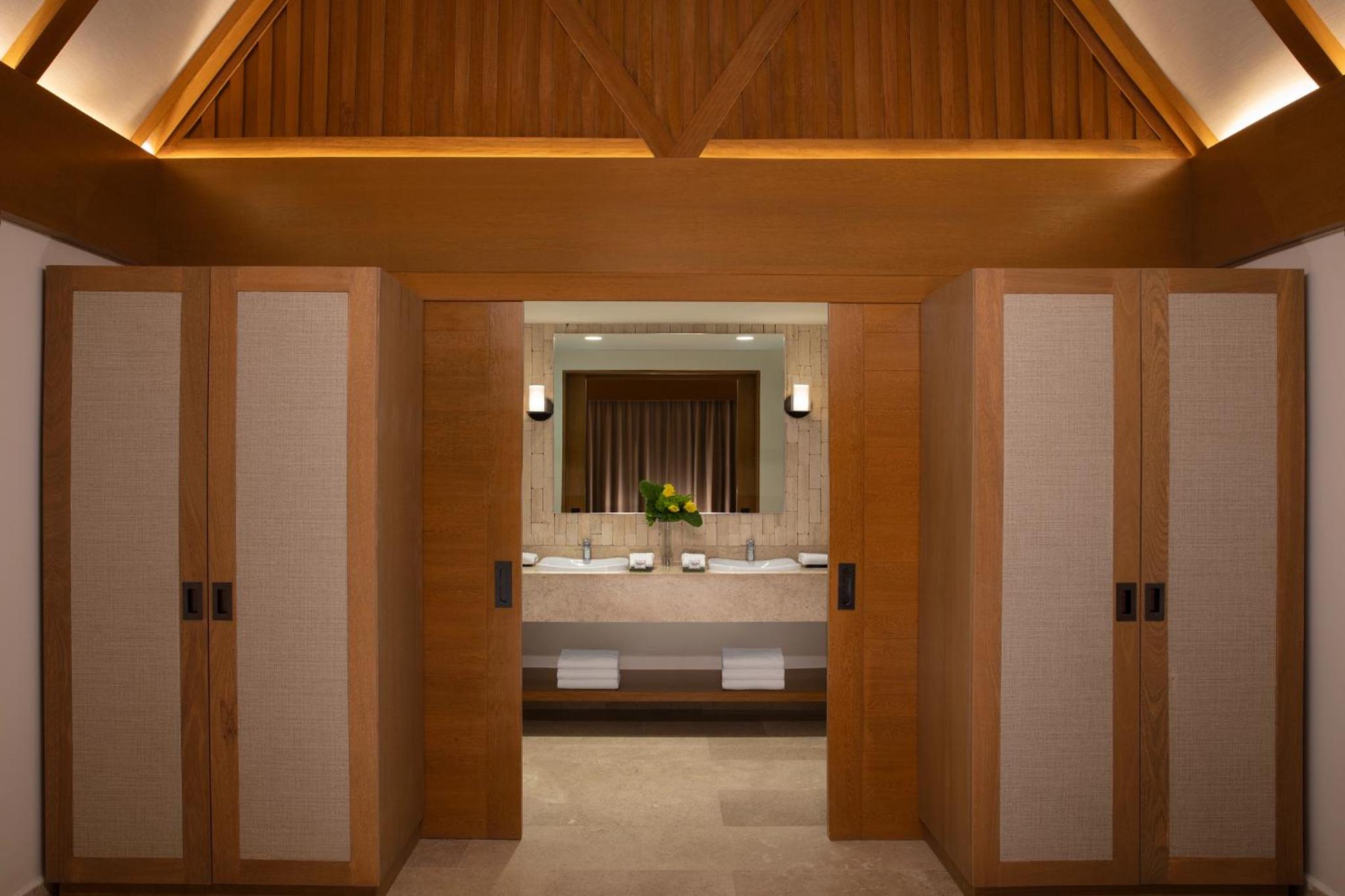 Relax in a tranquil, luxurious bathroom retreat.