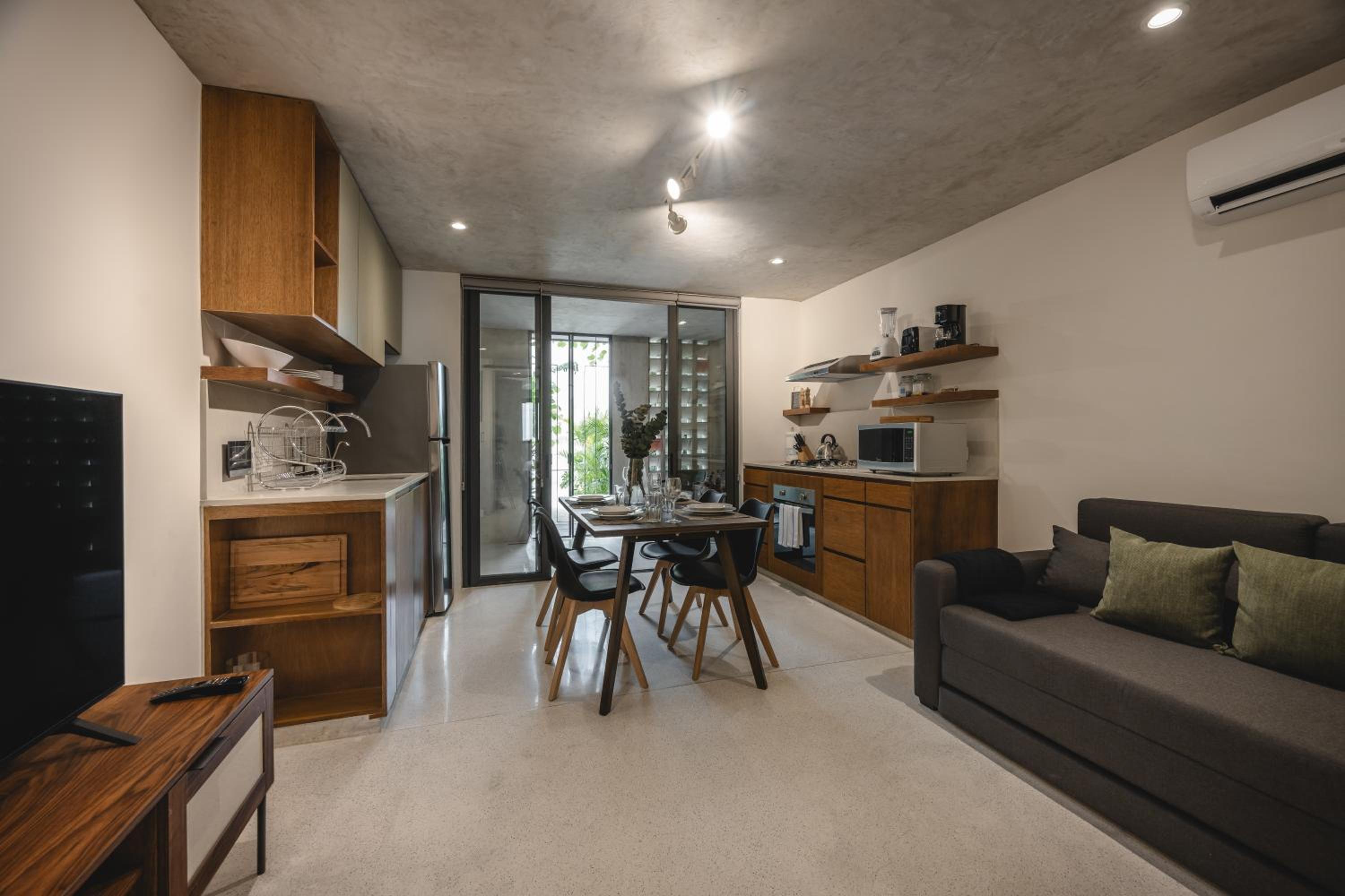One-Bedroom Loft Apartment with Balcony