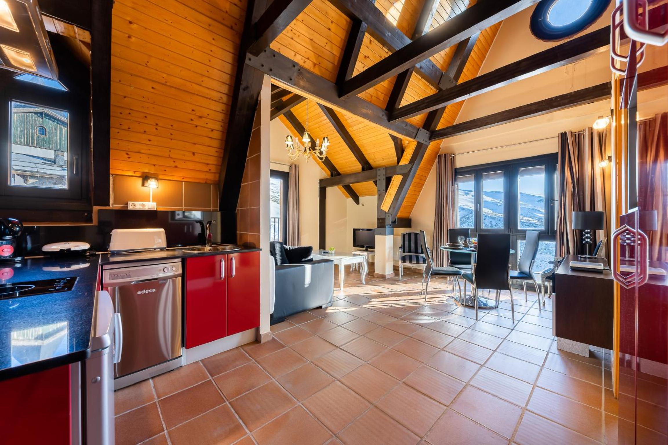 Apartamento de Dos Habitaciones con Vista a la Montaña