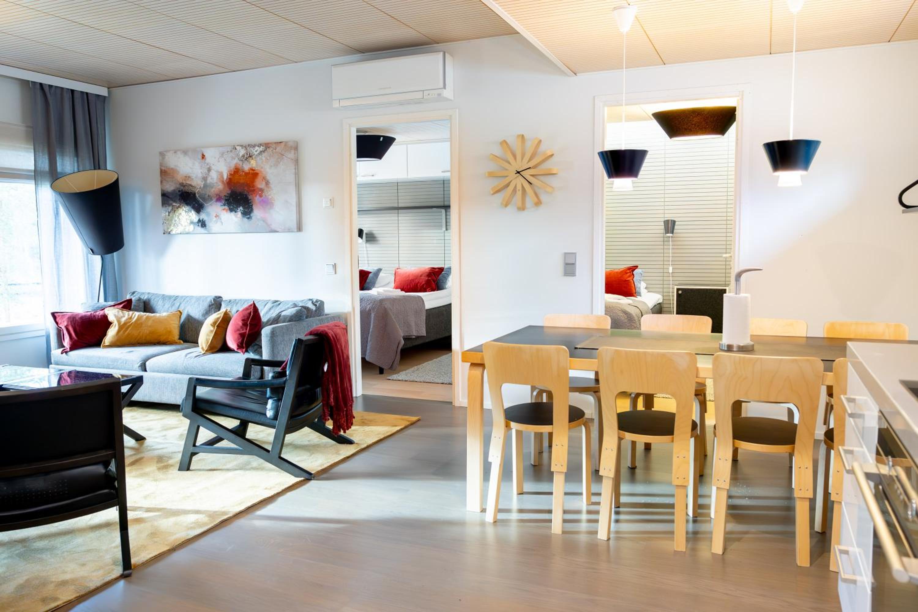 Three-Bedroom Apartment with Balcony