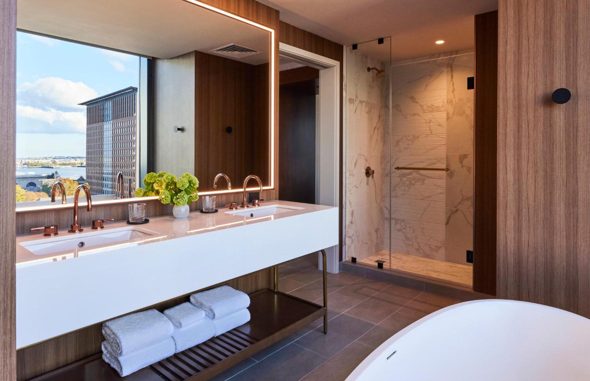 Accessible Patron Junior Suite with Roll-in shower 1 King Bed
