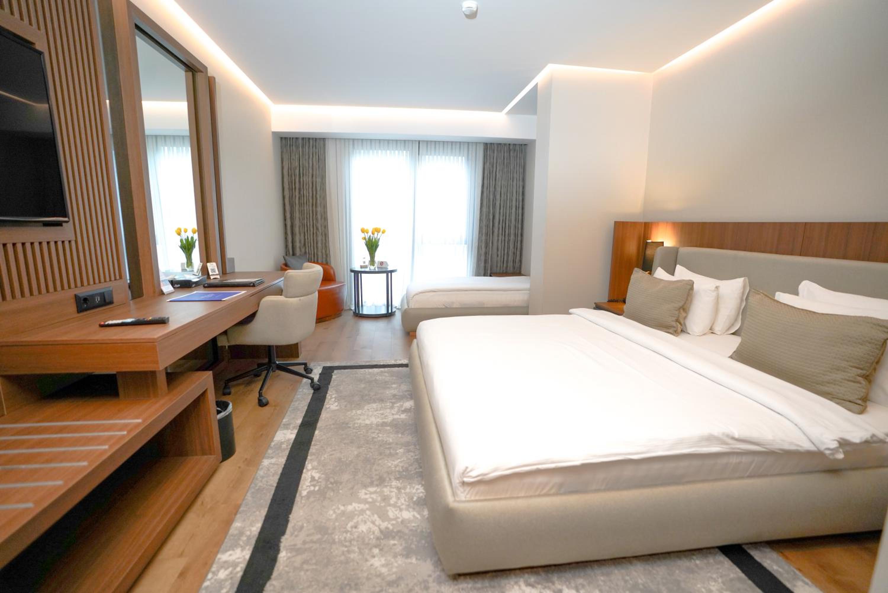 Family Room with Shared Bathroom