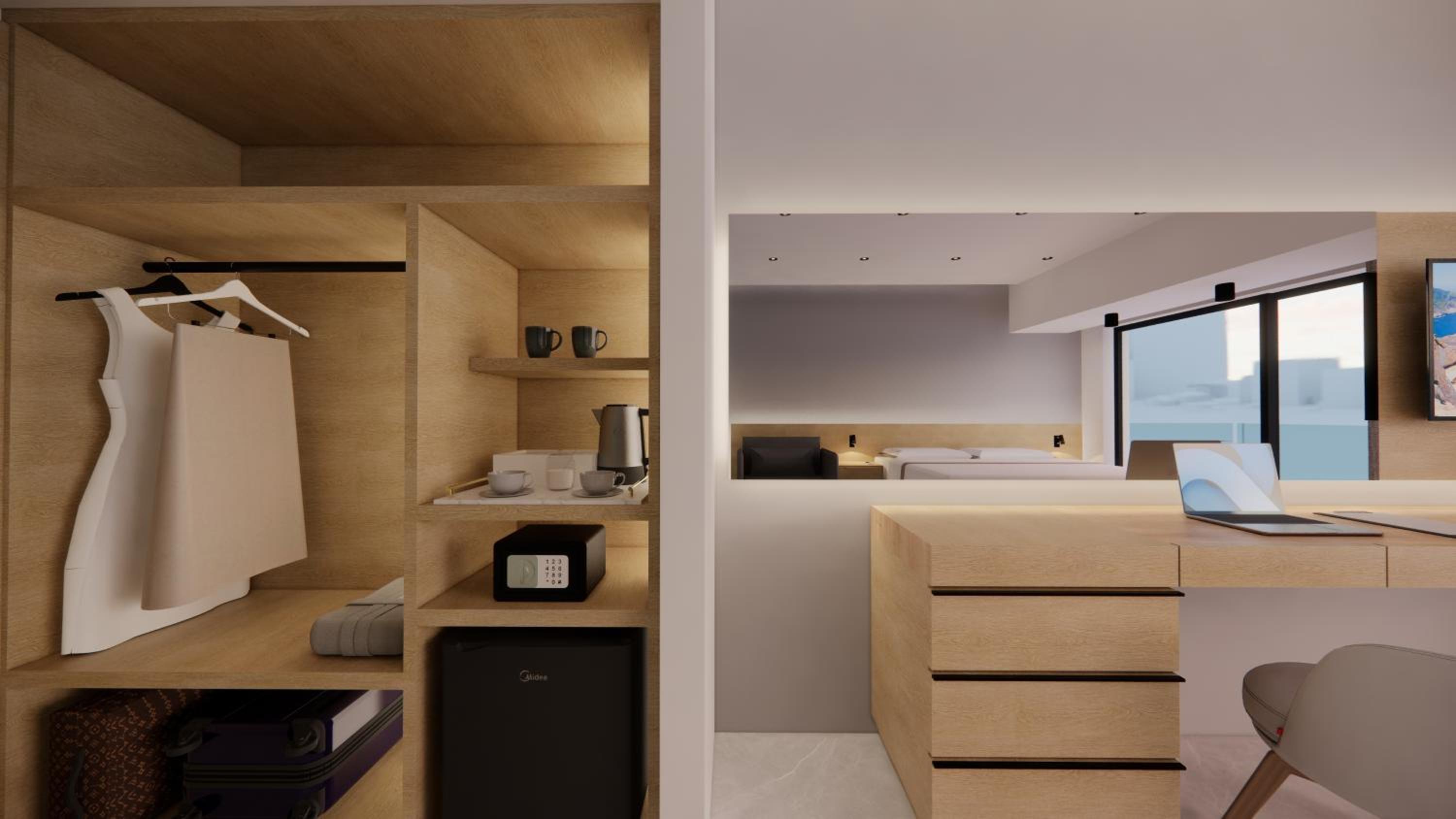 Deluxe Double Room with Side Sea View