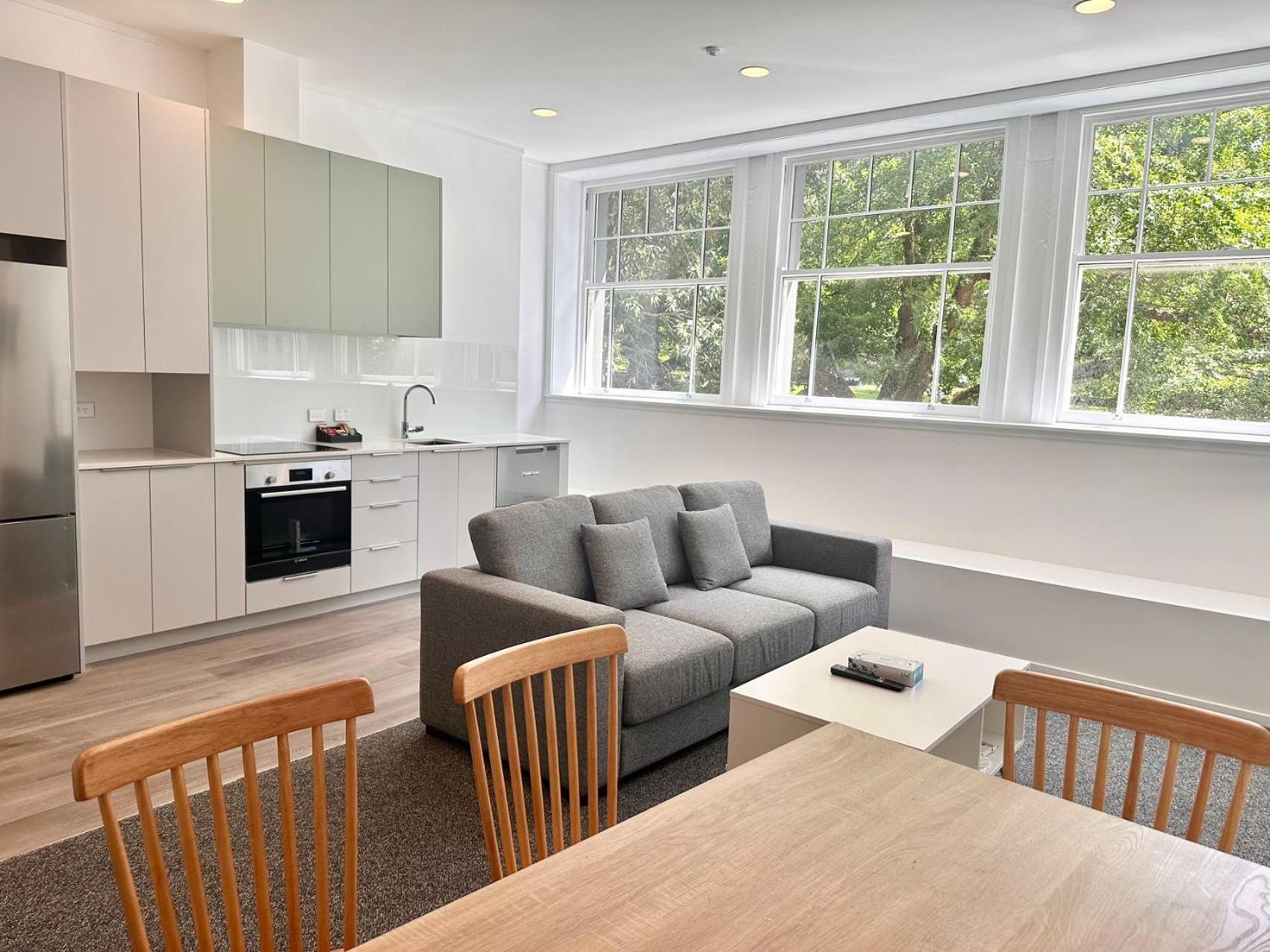 Deluxe Two-Bedroom Apartment with Garden View