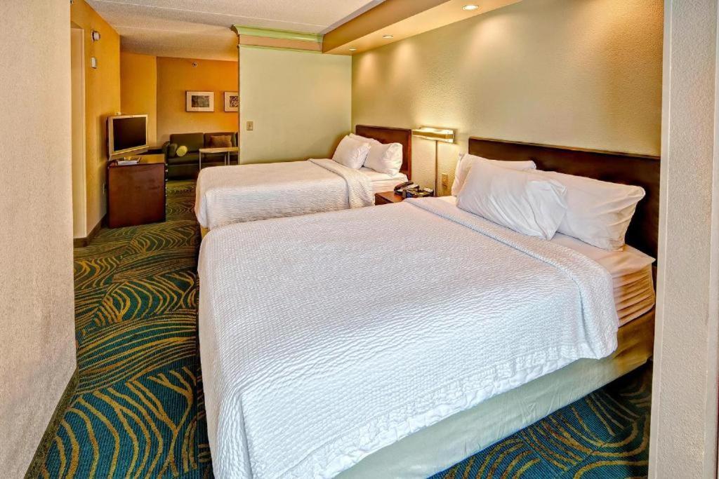 Suite with Two Double Beds and Adapted Tub - Mobility and Hearing Accessible - Photo 1