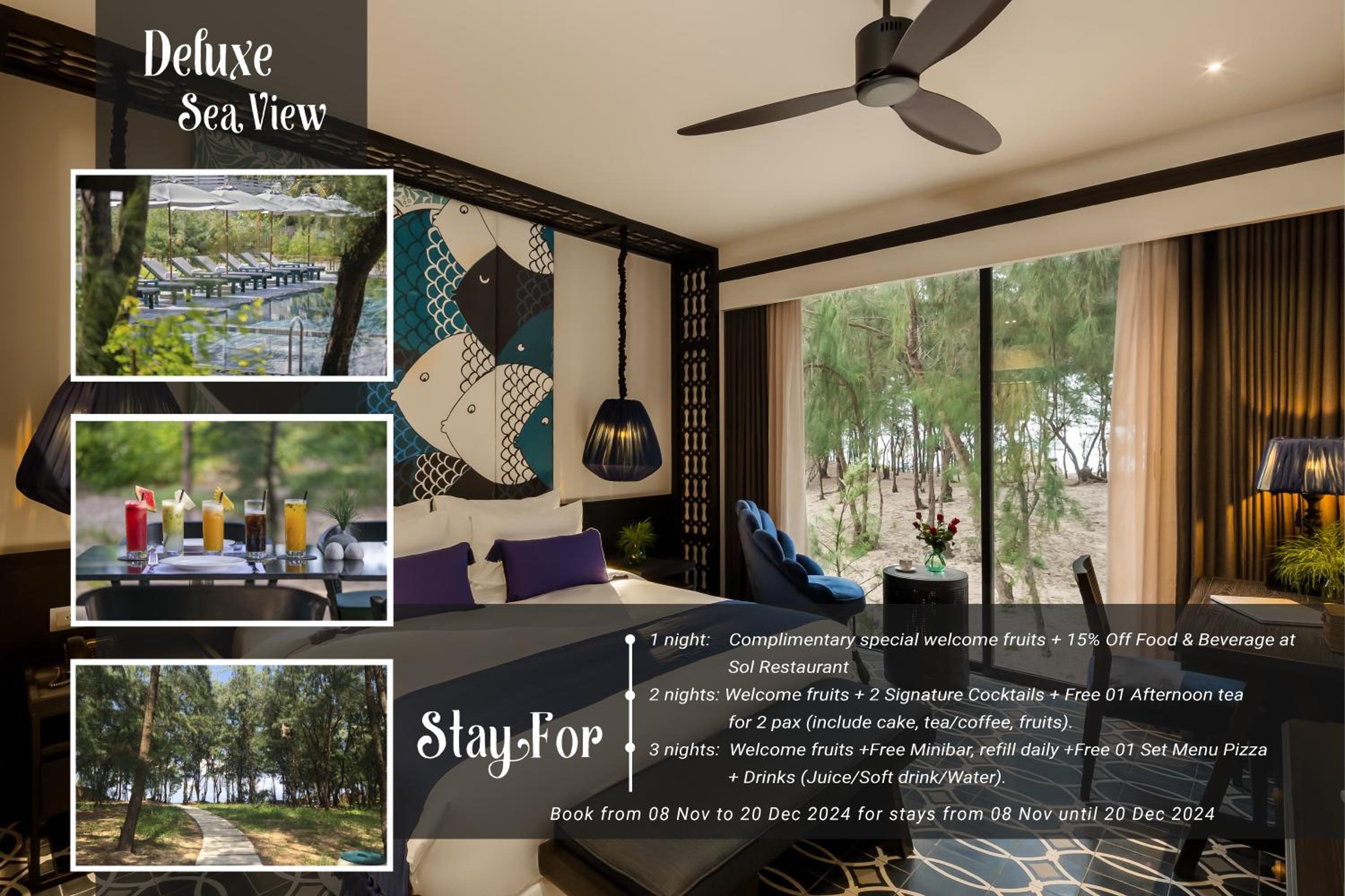 Deluxe Double or Twin Room with Sea View photo 1