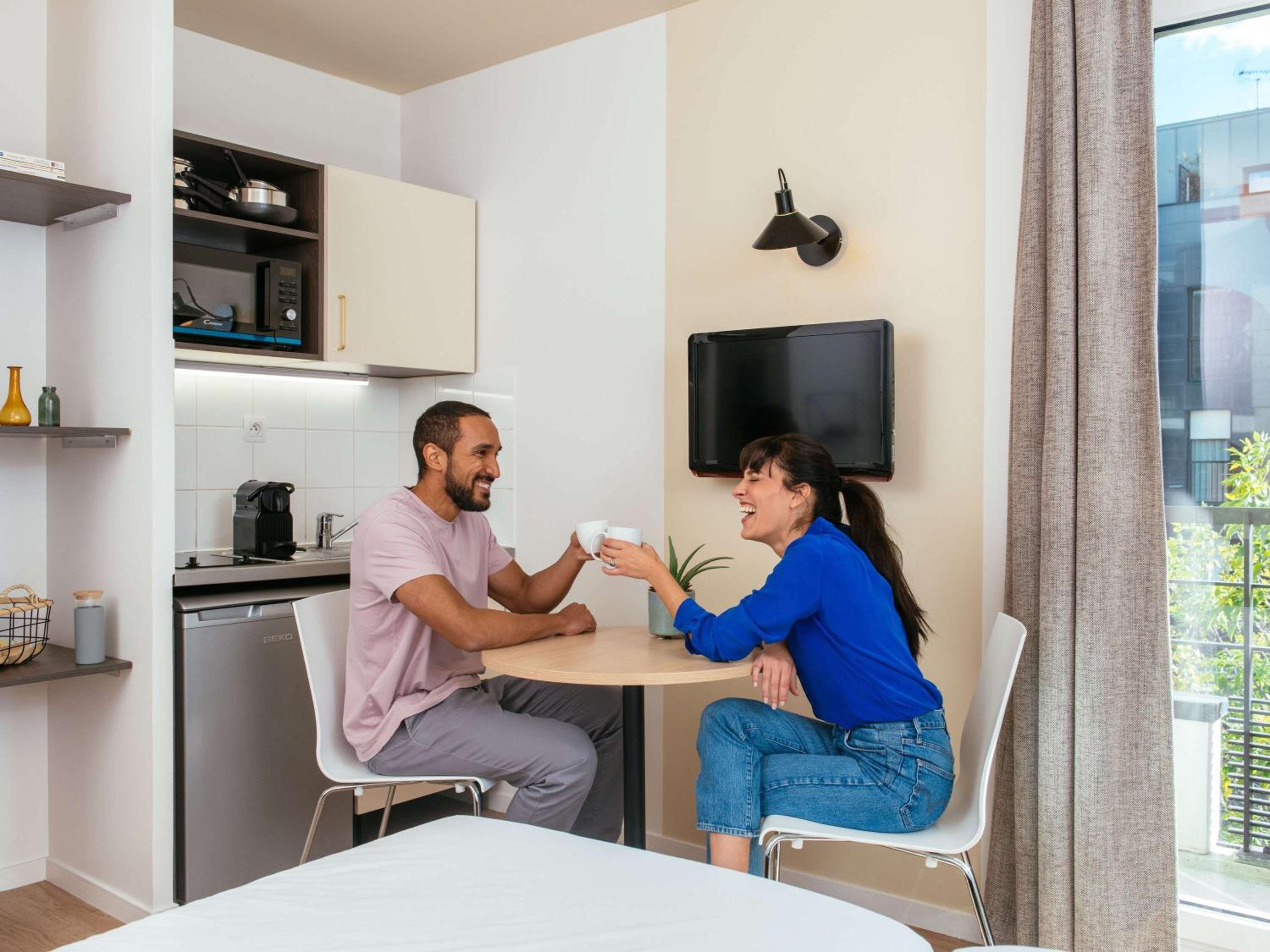 Small Studio With Twin Beds - City View