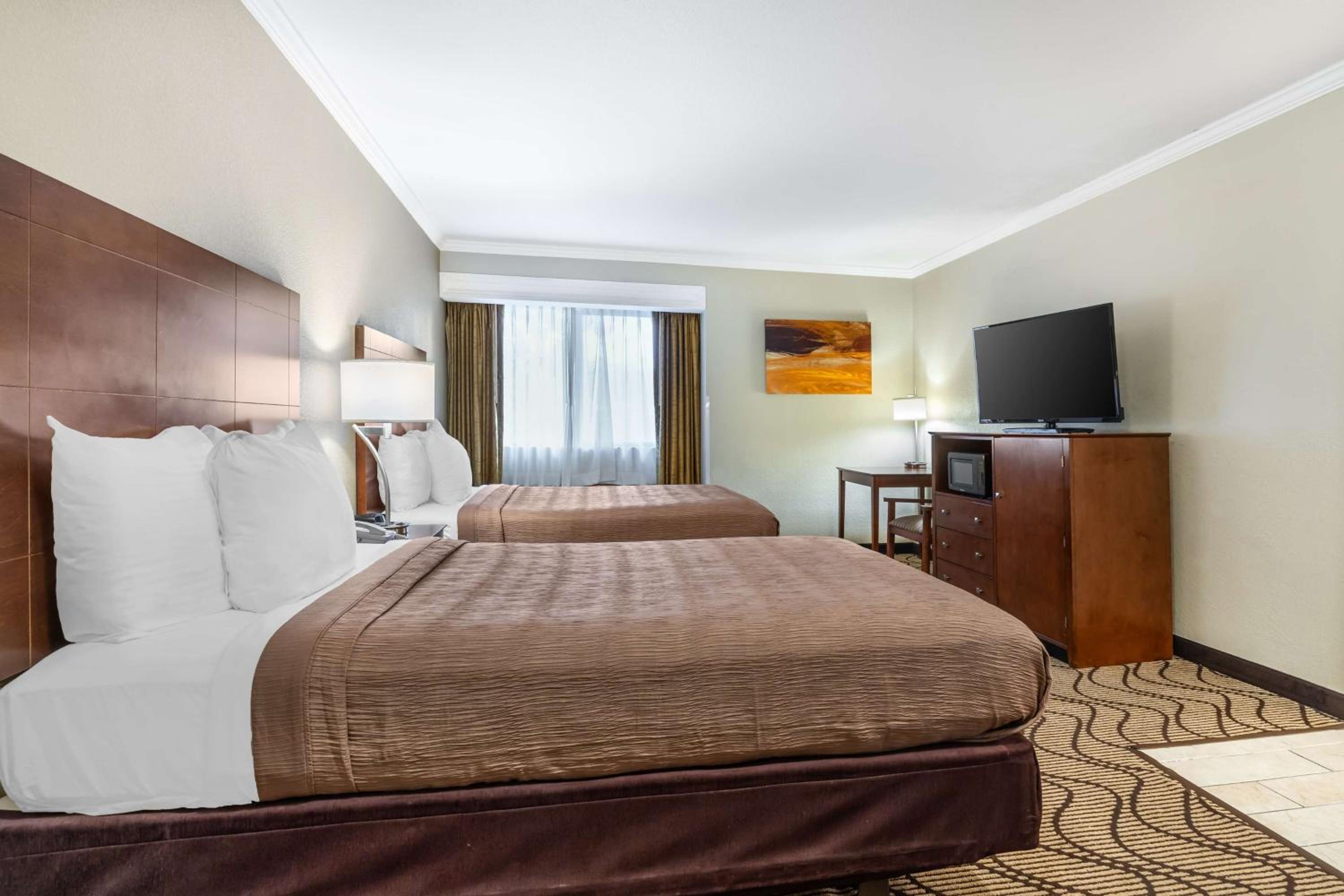 Double Room with Two Double Beds and Walk-In Shower - Disability Access