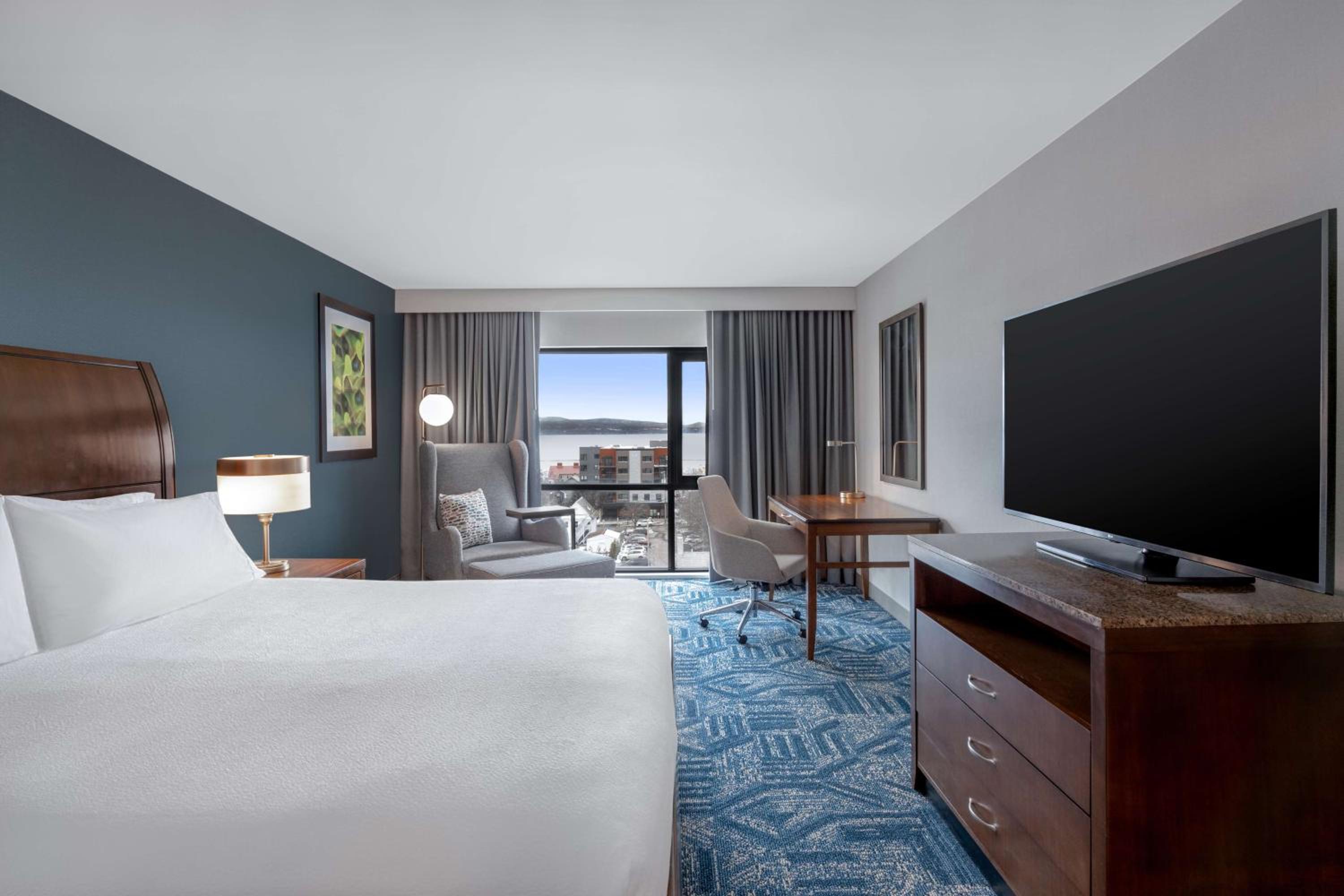 King Room with Lake View at Hilton Garden Inn Burlington Downtown in Burlington