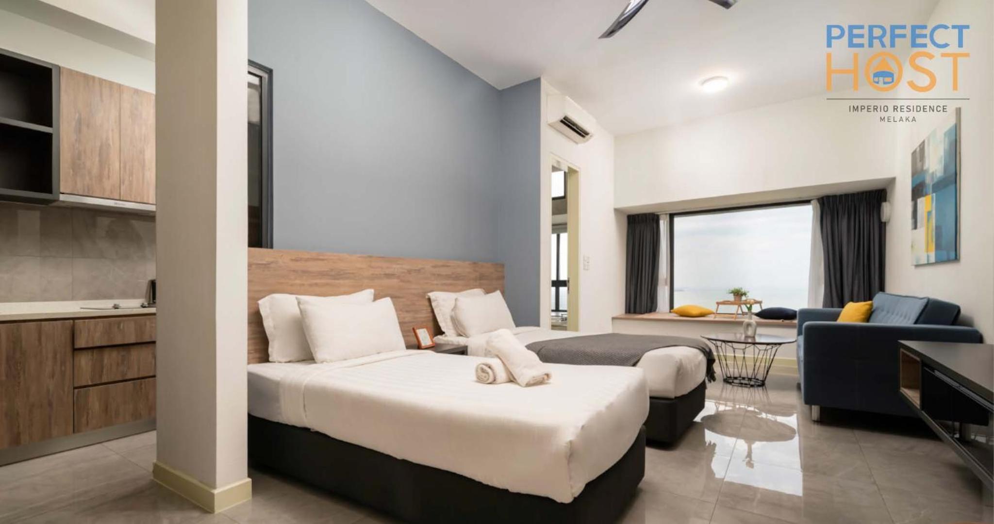 Studio Twin Room with Sea View