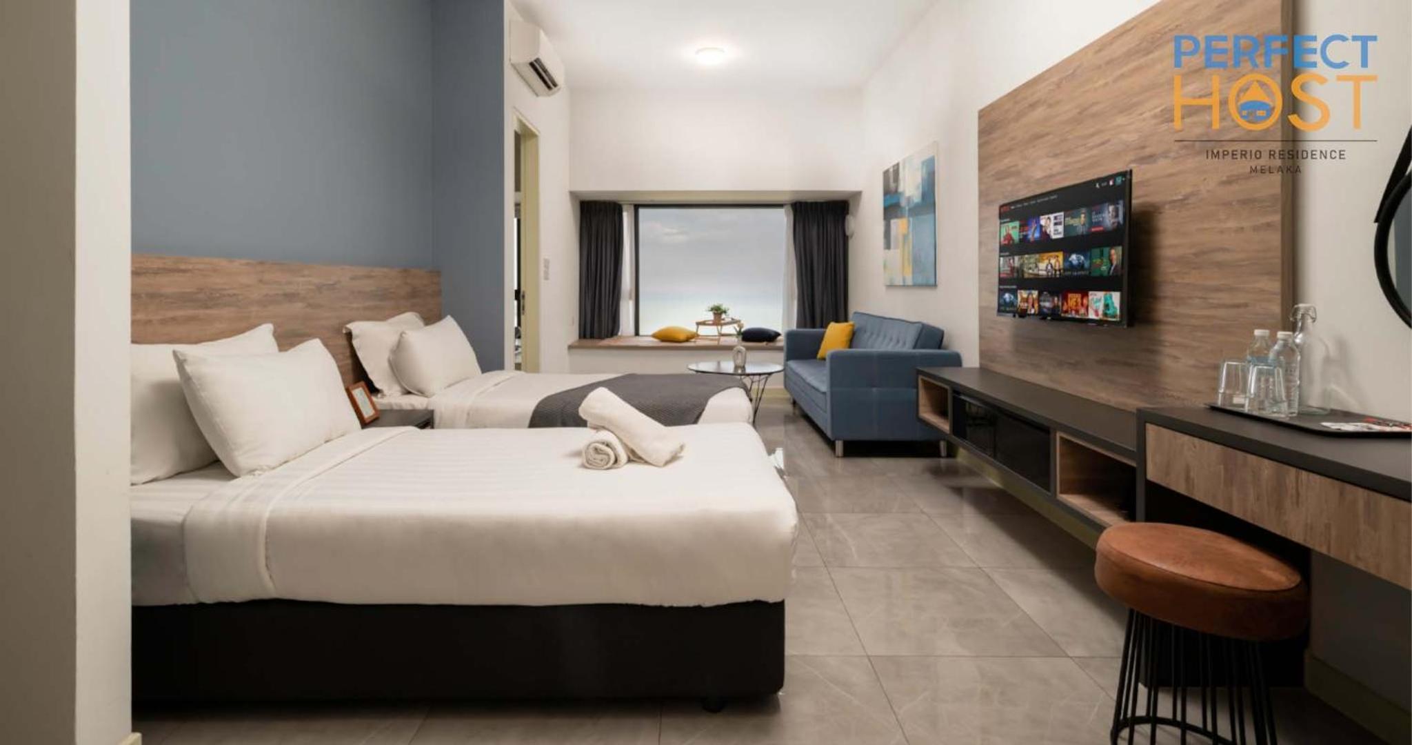 Studio Twin Room with Sea View