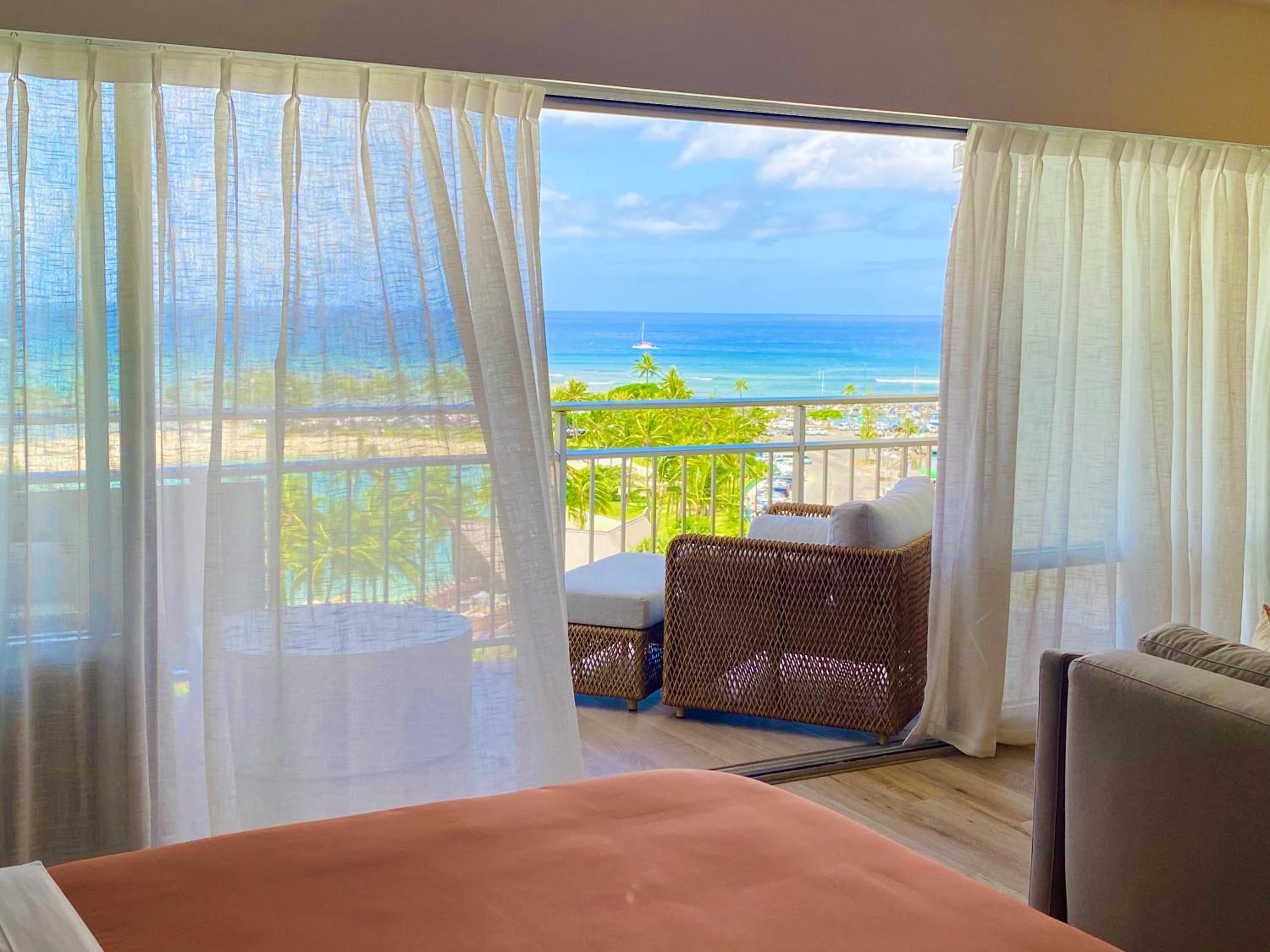Panoramic Oceanview Resort - Full Kitchen in Each Unit, 2 Swimming Pools, Onsite Restaurants, Fireworks Every Friday: view from hotel room photo