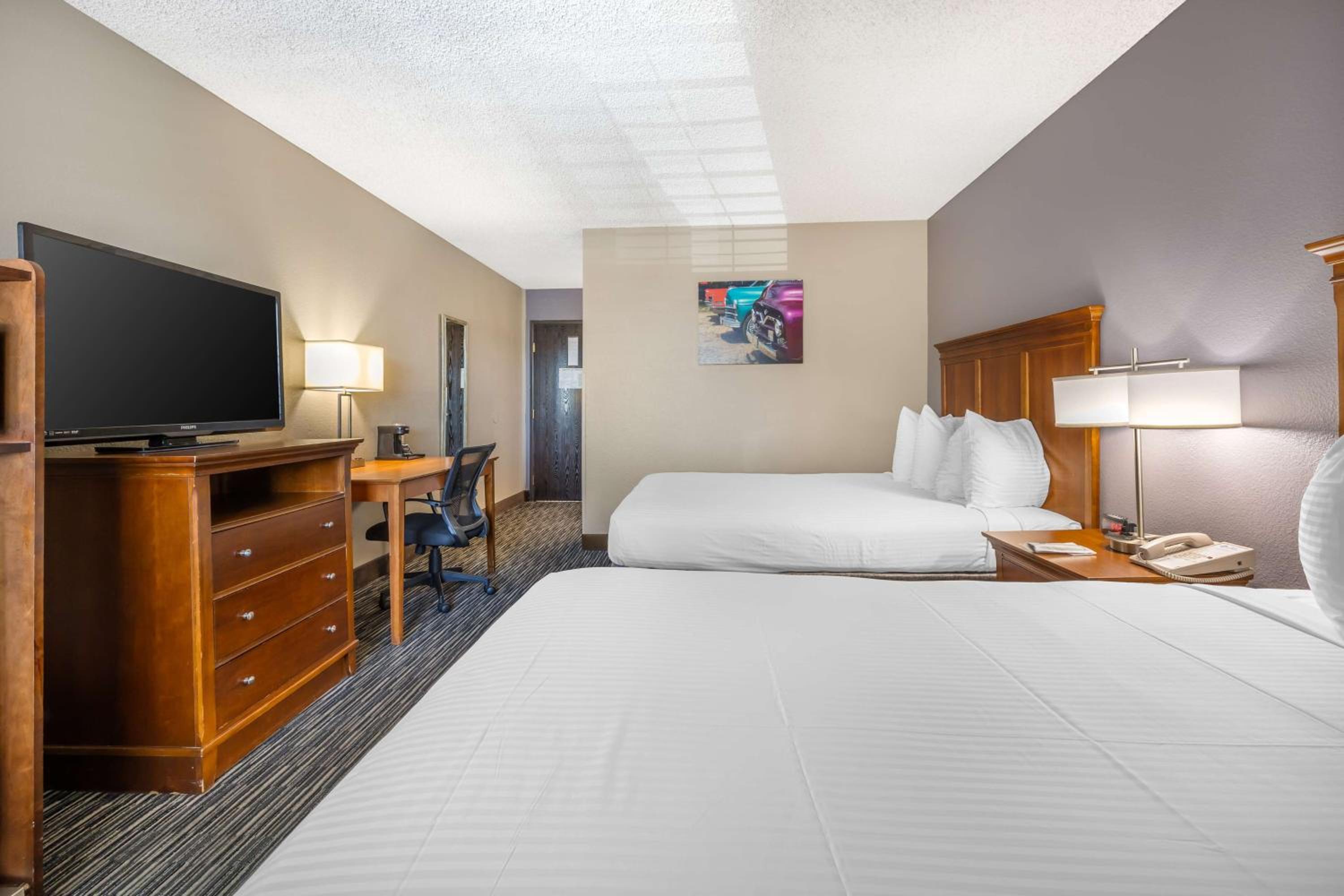 Queen Room with Two Queen Beds with Mobility Accessible Roll-In Shower - Photo 1