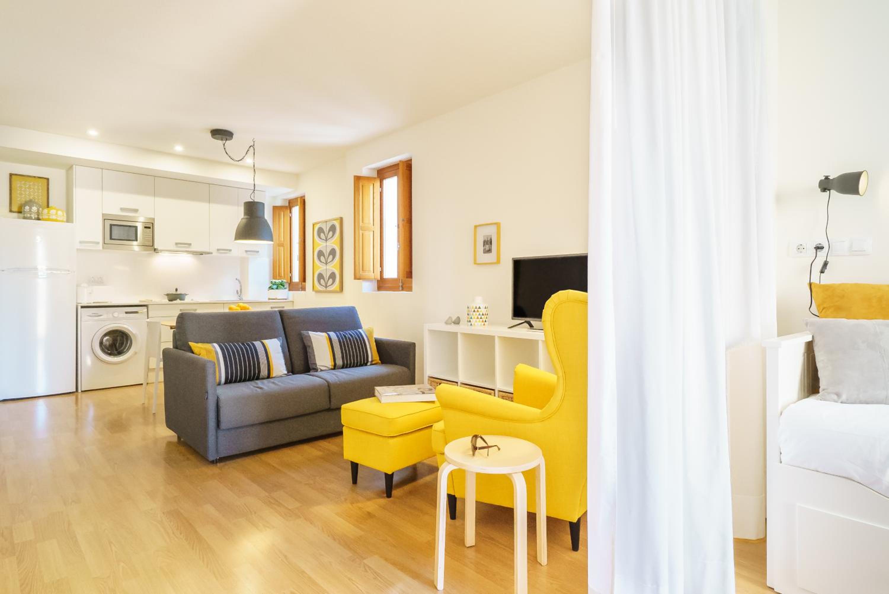 Apartamento con vista al jardín
