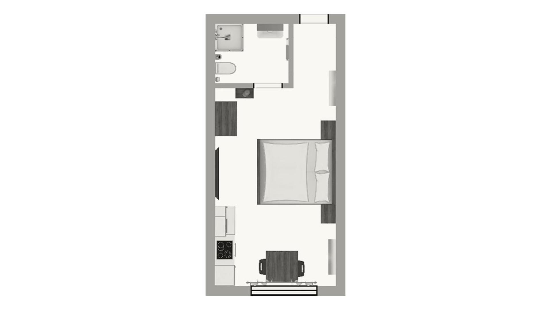 Budget Double Studio - Subterranean photo 2