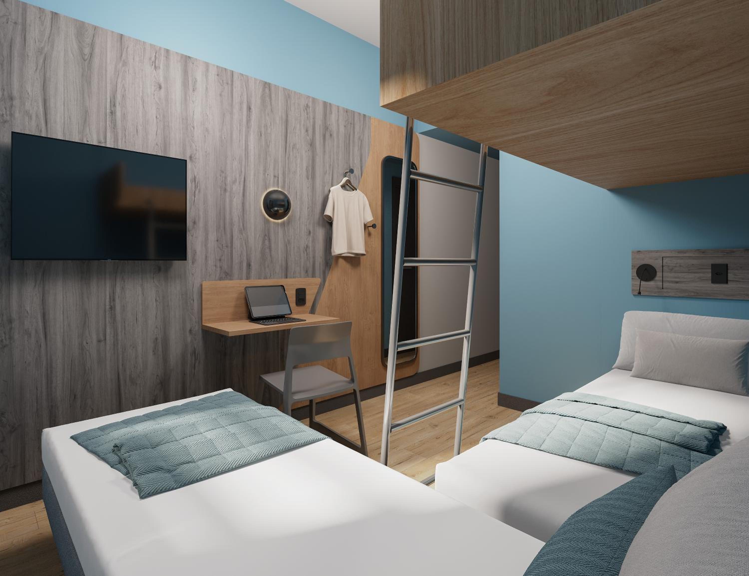 Standard Room with a Single Bed and Bunk Bed photo 2