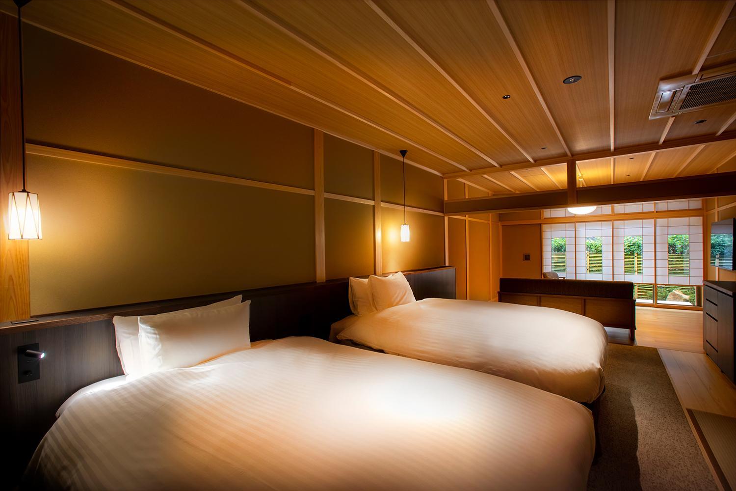 Japanese Style Twin Room with terrace -KAEDE/TSUTSUJI- Non-Smoking (1st Floor) - Photo 1