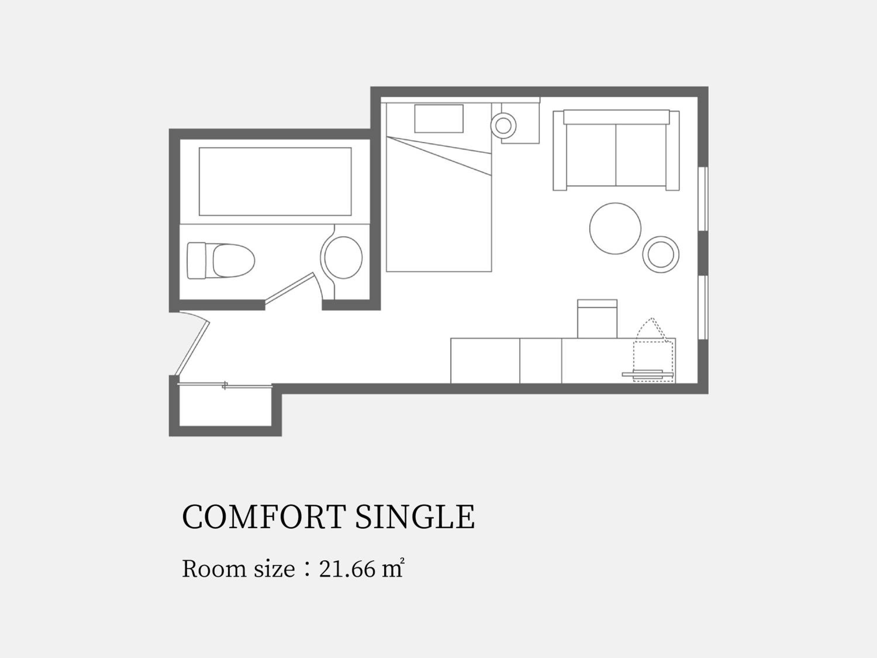 Comfort Single Room with City View photo 2
